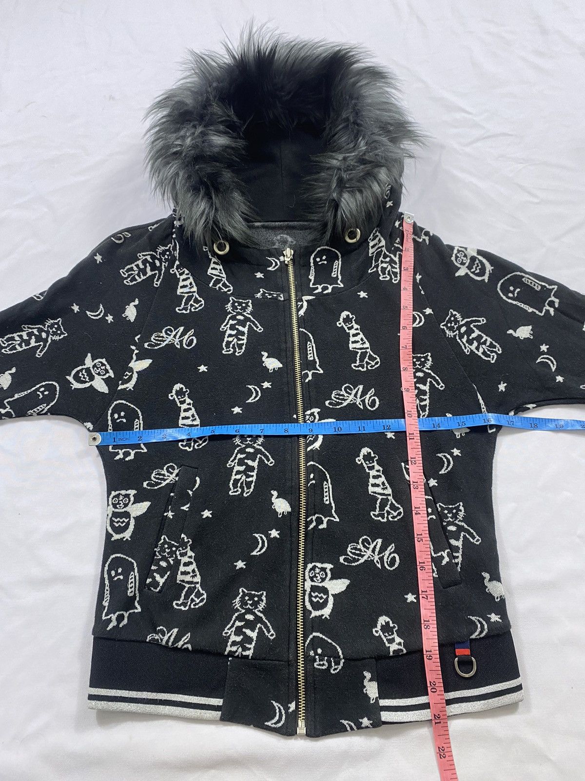 Japanese Brand Japanese A6 Zip Fur Hoodie Ifsix Lgb Style Size US S / EU 44-46 / 1 - 9 Thumbnail