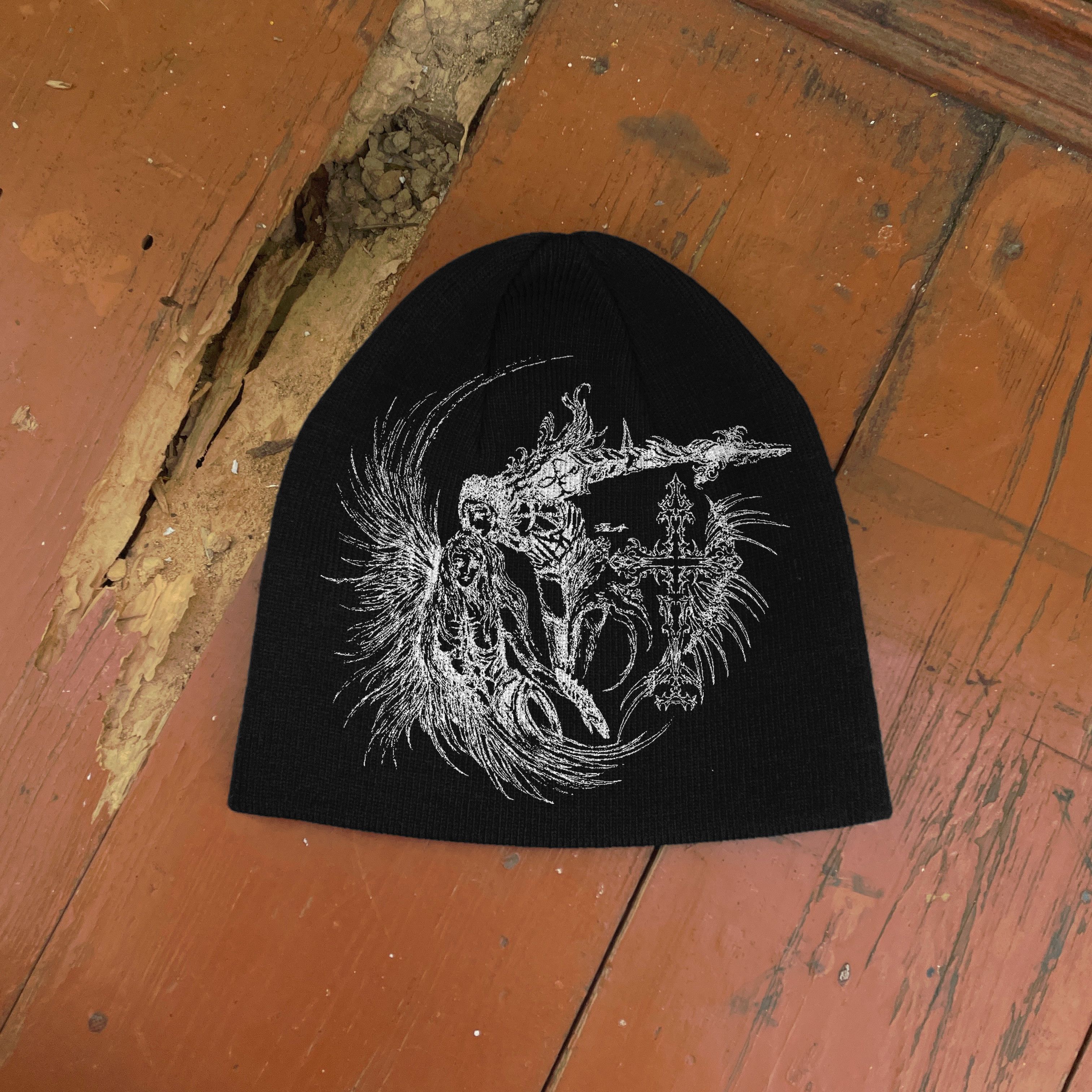 Other Y2k Beanie hat grunge alt opium cross cybersigilism hat