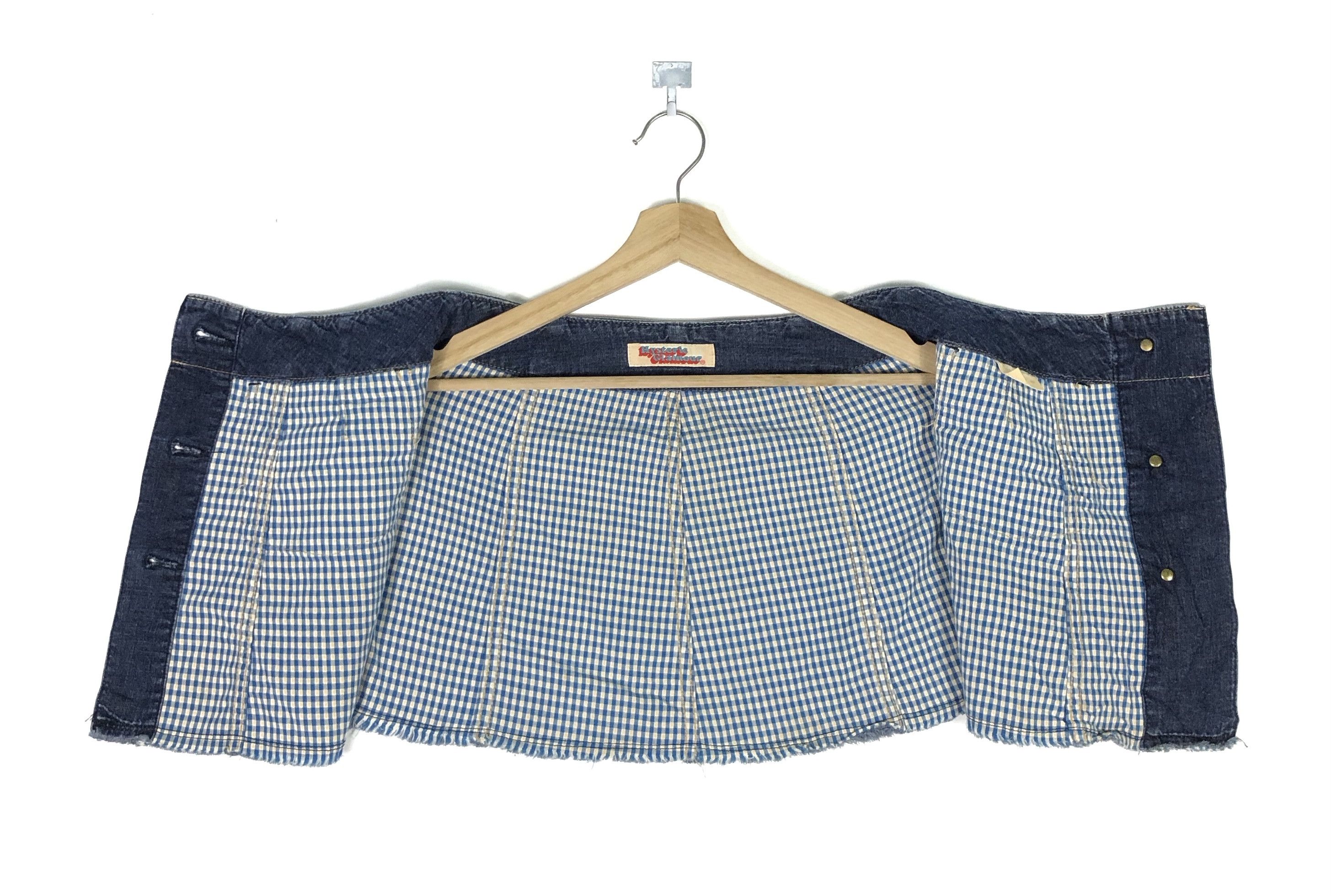 Hysteric Glamour RARE🔥VINTAGE 90’S HYSTERIC DENIM WRAP BUTTONED MINI SKIRT Size 27" / US 4 / IT 40 - 8 Thumbnail