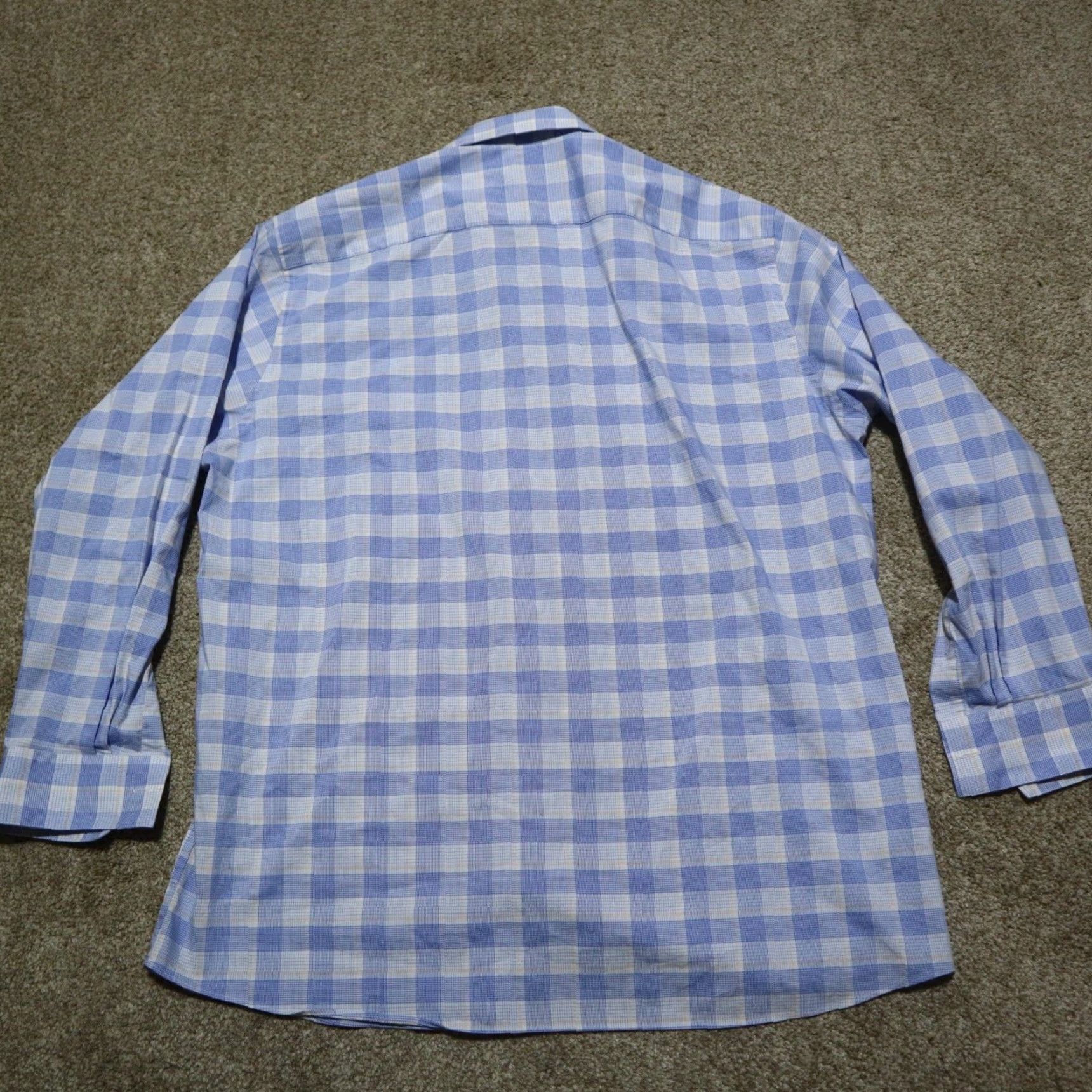 Van Heusen VINTAGE Van Heusen Blue Plaid Flex Button Up Shirt Long Sleeve Adult Men's 16.5 32/33 Size US XL / EU 56 / 4 - 8 Thumbnail