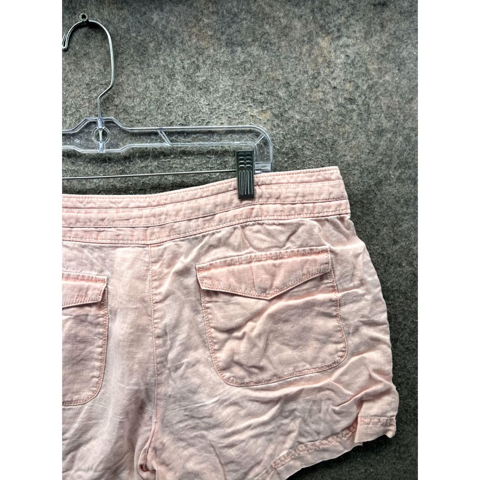 Tommy Bahama Tommy Bahama Shorts Womens 12 Pink Linen Chino Drawstring Casual Summer Travel Shirt style? Size 34" / US 12 / IT 48 - 7 Thumbnail