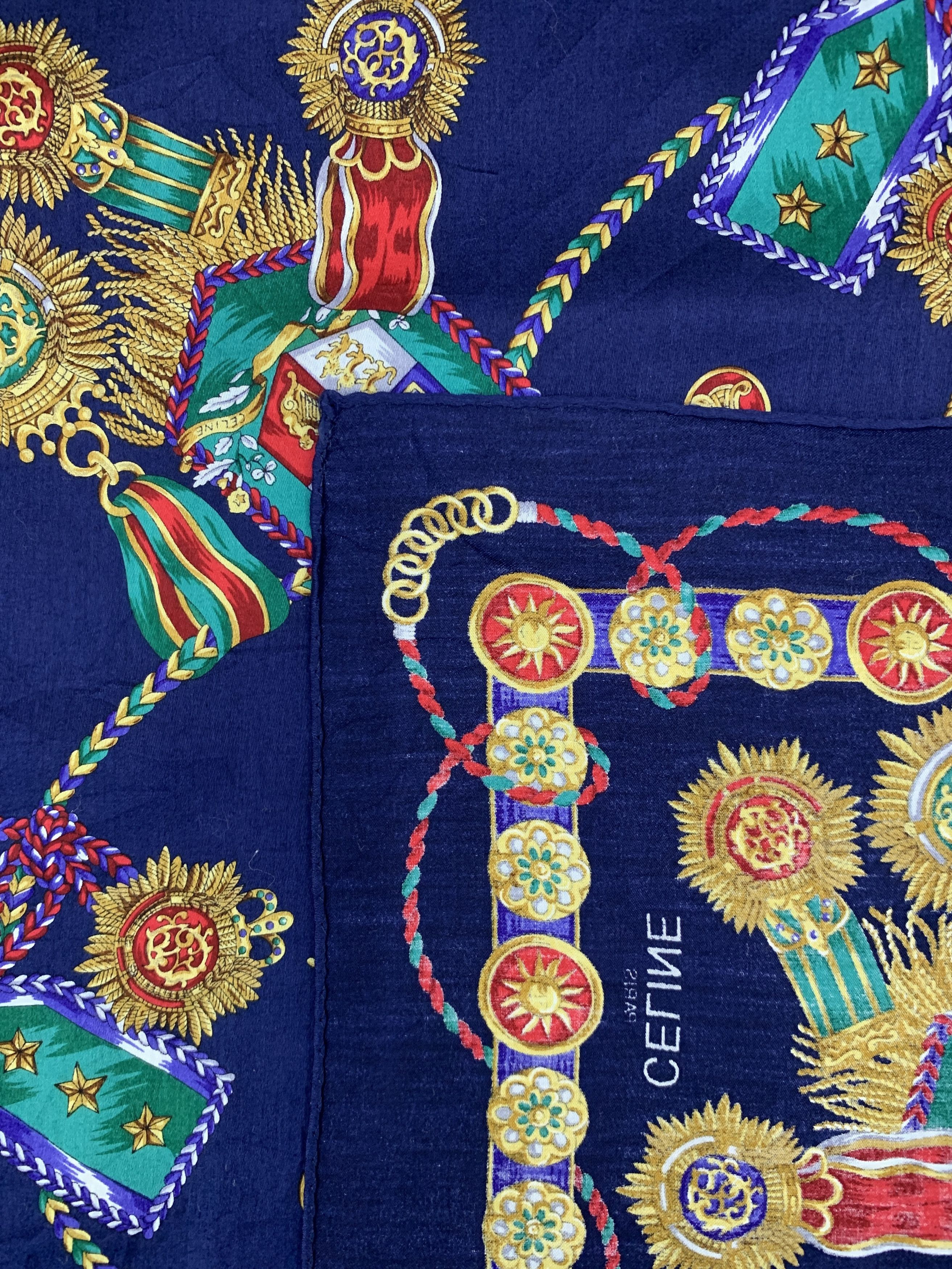 Celine × Vintage Vintage Celine Handkerchief/Neckerchief - HKA980 Size ONE SIZE - 10 Thumbnail