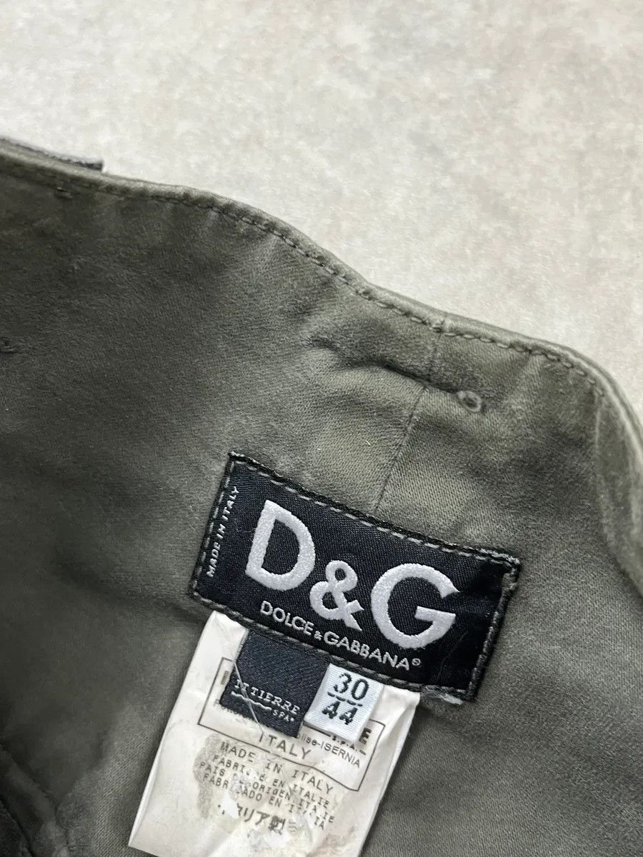 Dolce & Gabbana AW2003 Dolce & Gabbana Sage Green Distressed Cargo Pants Size US 39 - 10 Thumbnail
