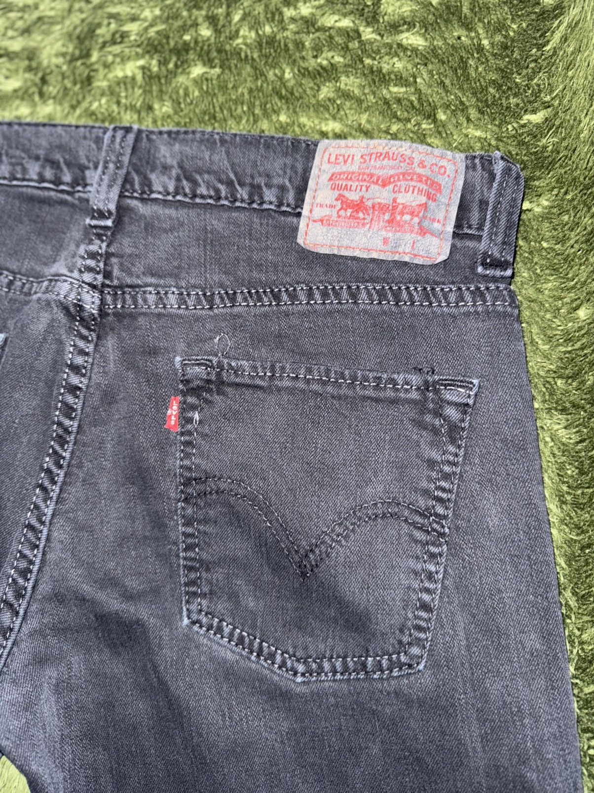 Levi's [W33/L32] Levis 511 USA Vintage Washed Denim Pants Black Size US 33 - 9 Thumbnail
