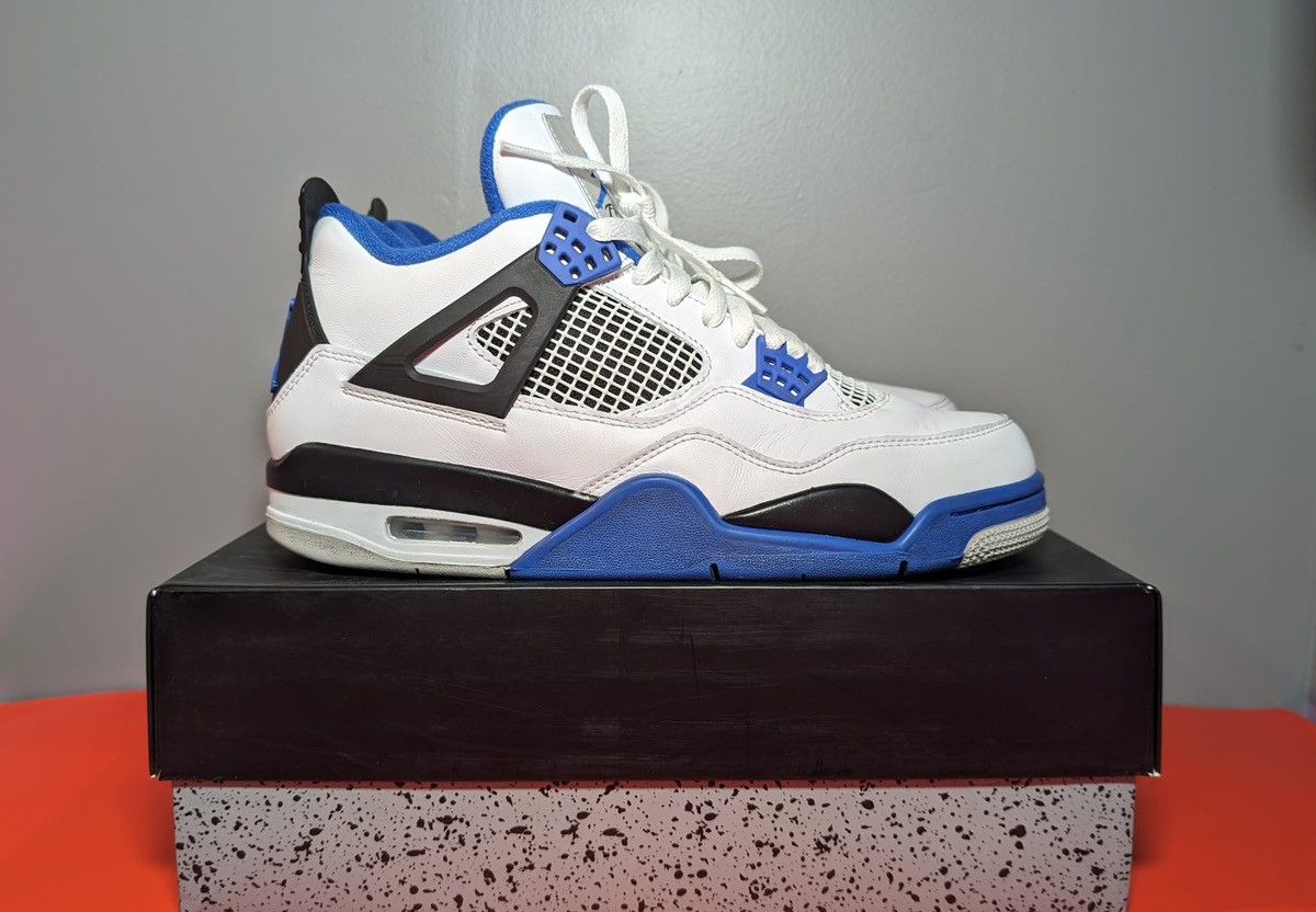 image of Size 10 - Jordan 4 Retro Motorsports Shoes in White, Men's