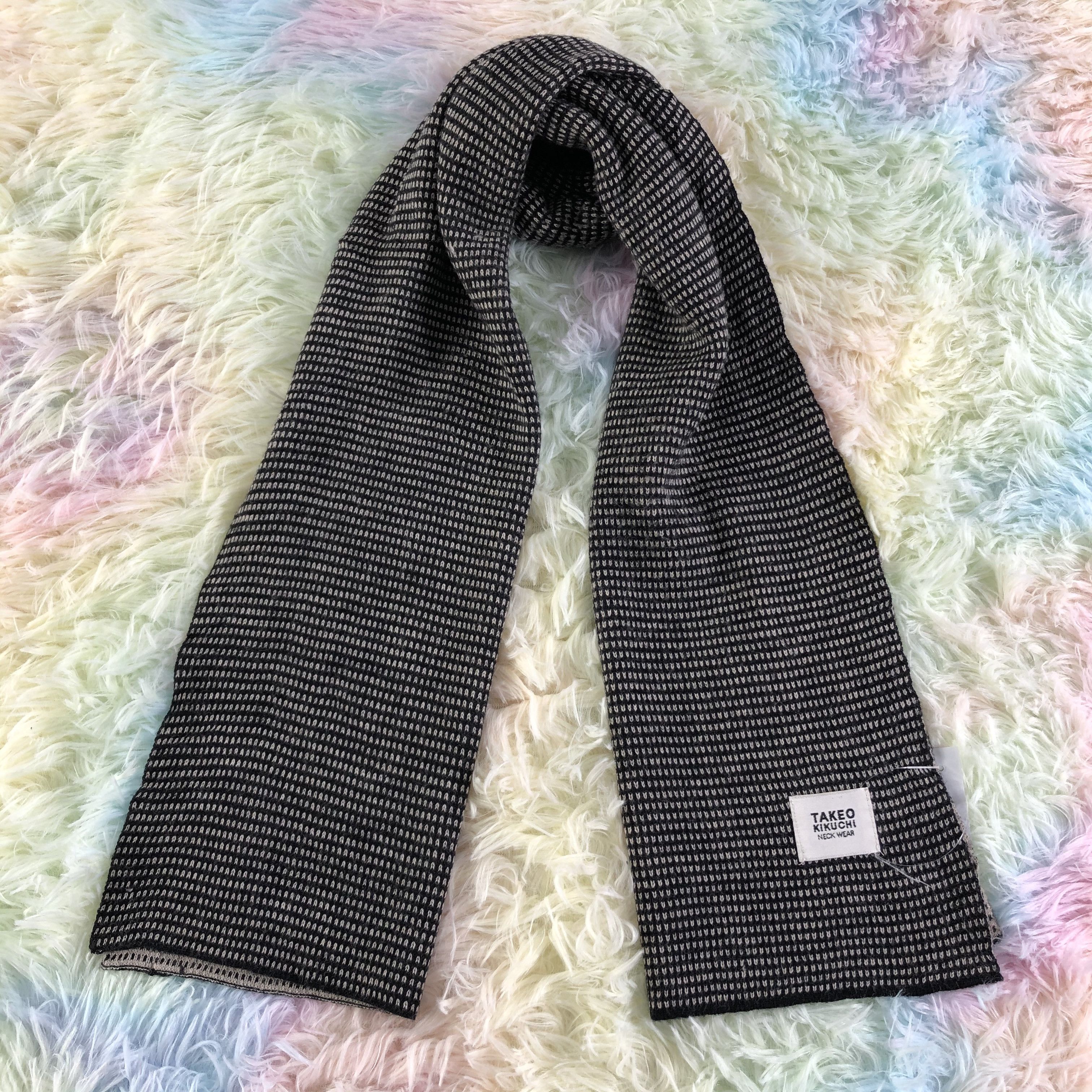 Takeo Kikuchi × Vintage Takeo Kikuchi Scarf / Muffler / Neckwear - KM66 Size ONE SIZE - 1 Thumbnail