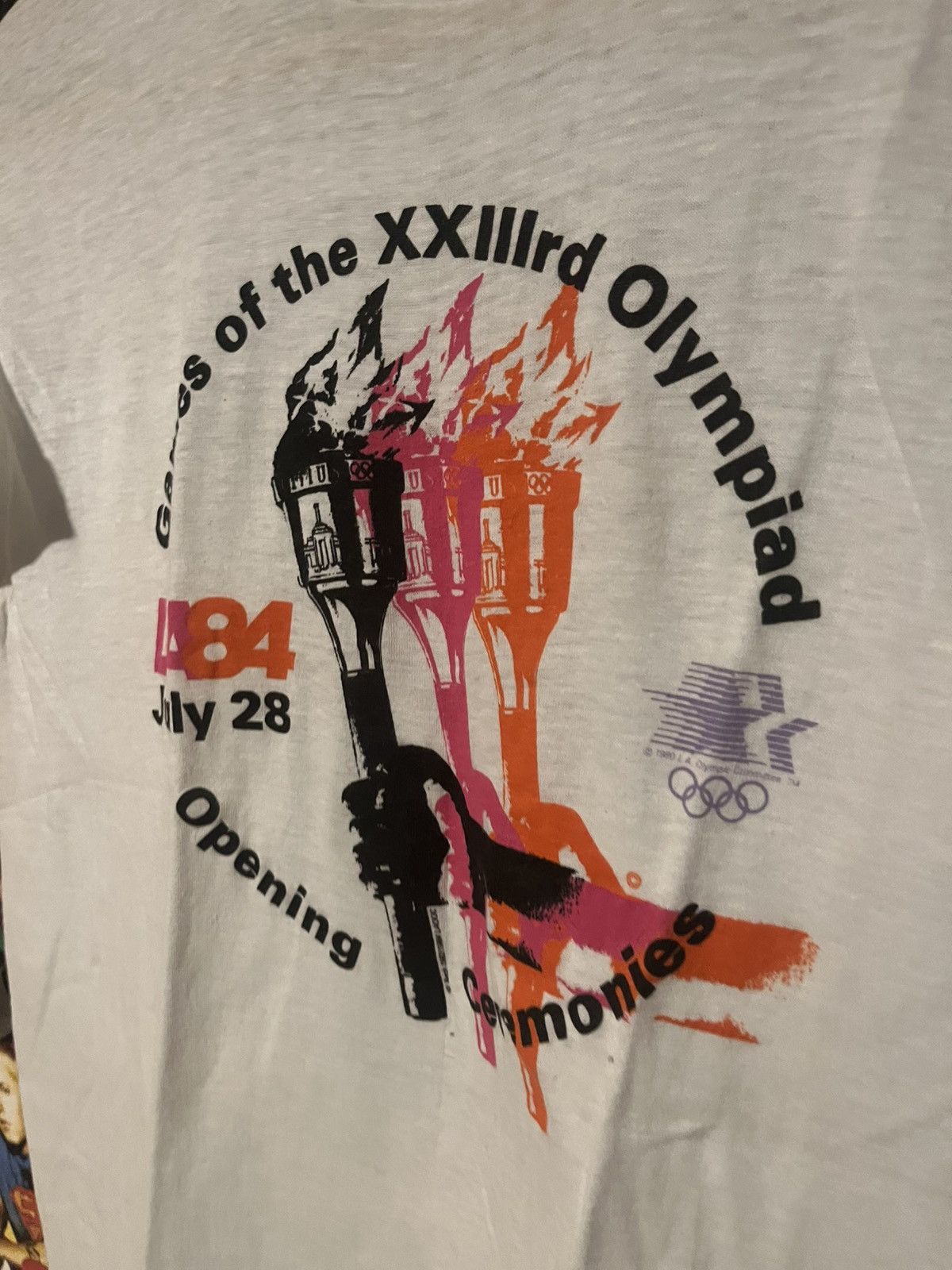 USA Olympics VTG LA OLYMPIC GAMES '84 XXIII OLYMPIAD T-SHIRT LA 1984 M Size US M / EU 48-50 / 2 - 3 Thumbnail
