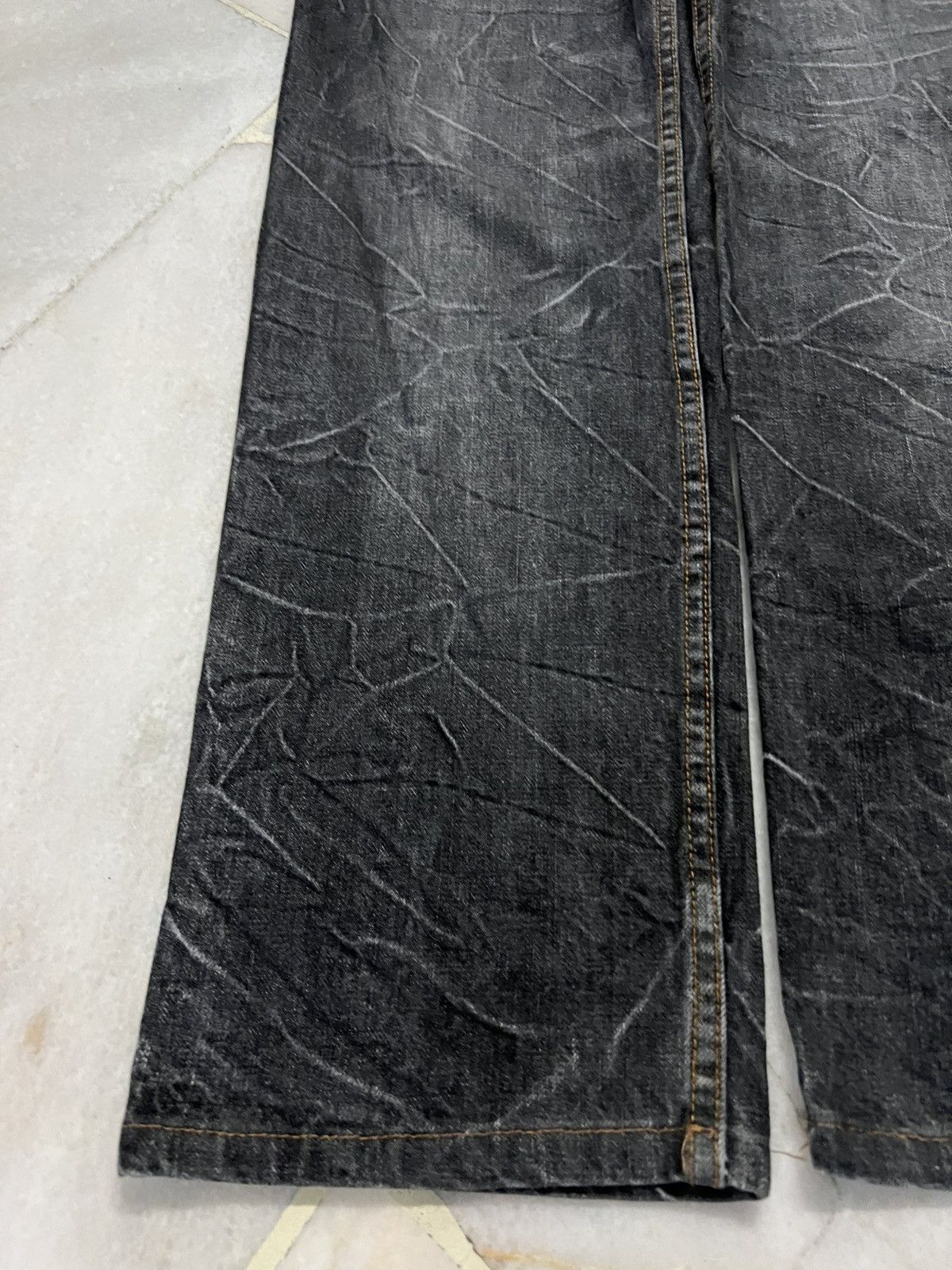 Japanese Brand Japanese Brand Nylaus Double Waist Faded Jean Size US 32 / EU 48 - 3 Thumbnail