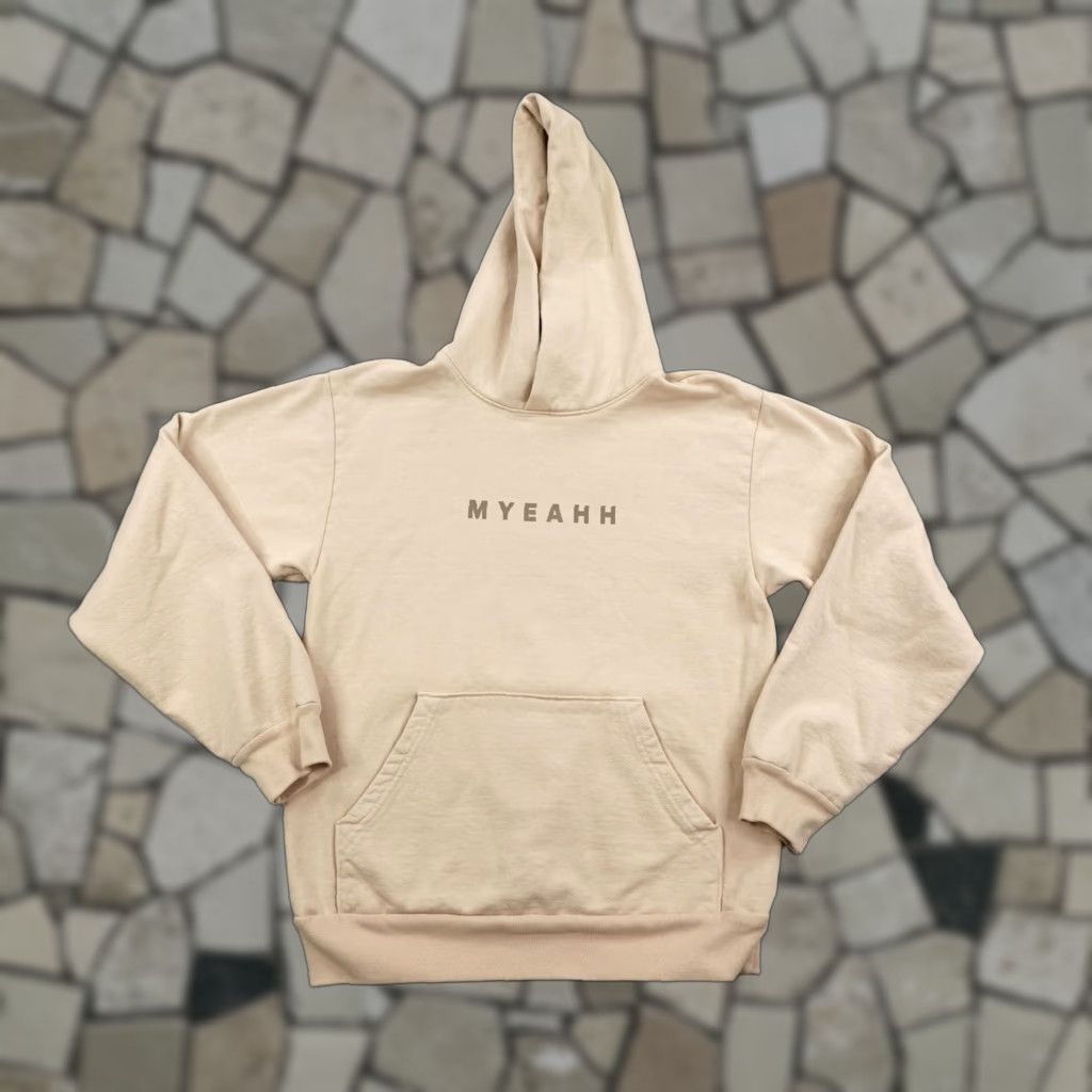Los Angeles Apparel LOS ANGELES APPAREL Hoodie Mens S Beige Heavyweight 14 Oz Fleece Graphic Print Pullover USA Sweatshirt Size US S / EU 44-46 / 1 - 1 Thumbnail