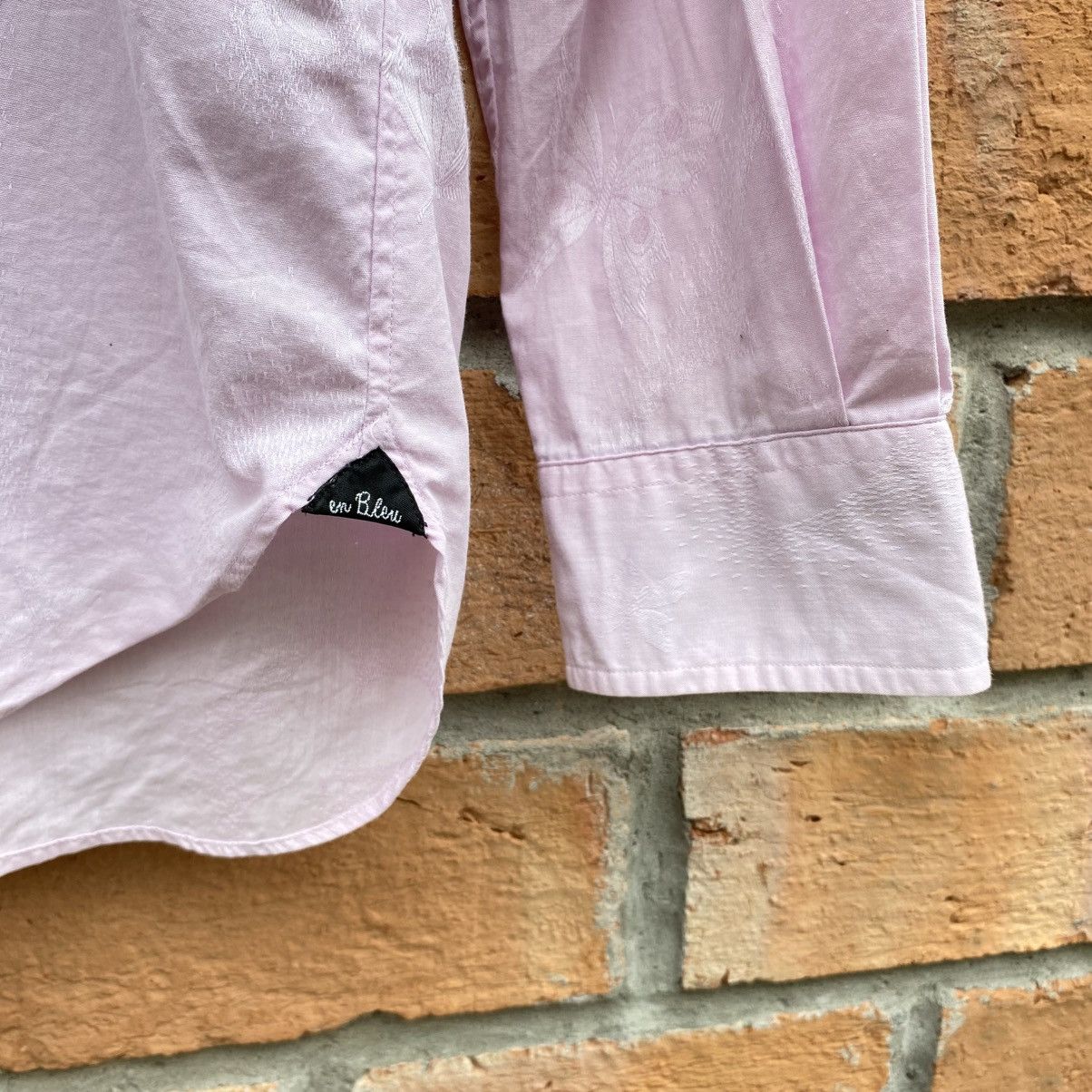 Lanvin LANVIN Pink Lace-Up Collar Shirt Size L / US 10 / IT 46 - 12 Thumbnail