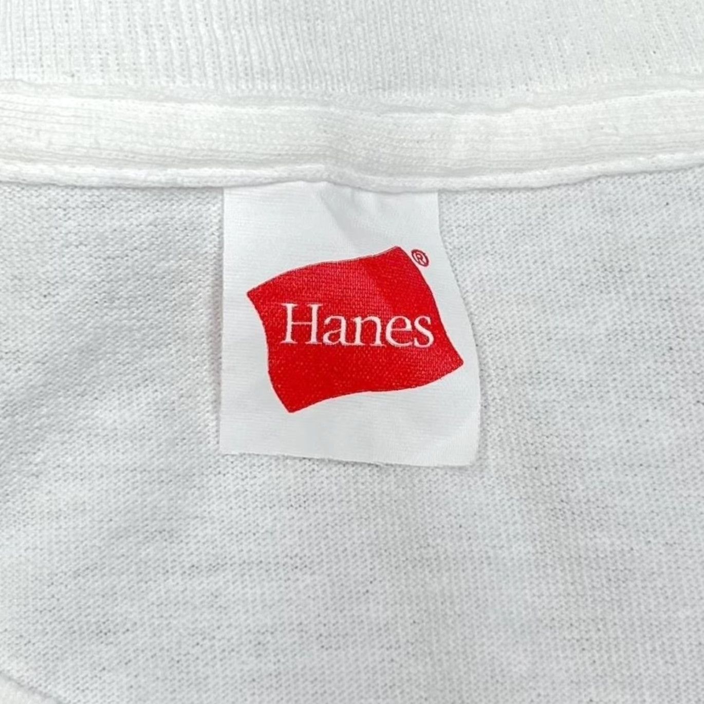 Hanes Hanes Maui “Valley Island” Hawaii Souvenir Spellout Graphic T-Shirt L Men White Vintage 00s Size US L / EU 52-54 / 3 - 4 Thumbnail