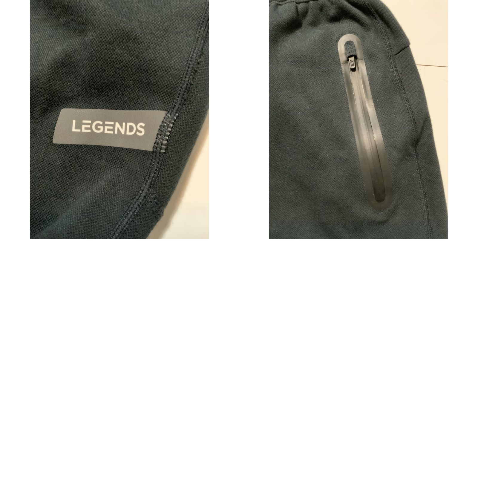 Vintage LEGENDS Black Performance Tech Gym Training Tapered Track Pants Sz. S Mens Slim Fit Regular Waist 28-34 Inseam 28 Pants Size US 29 - 8 Thumbnail