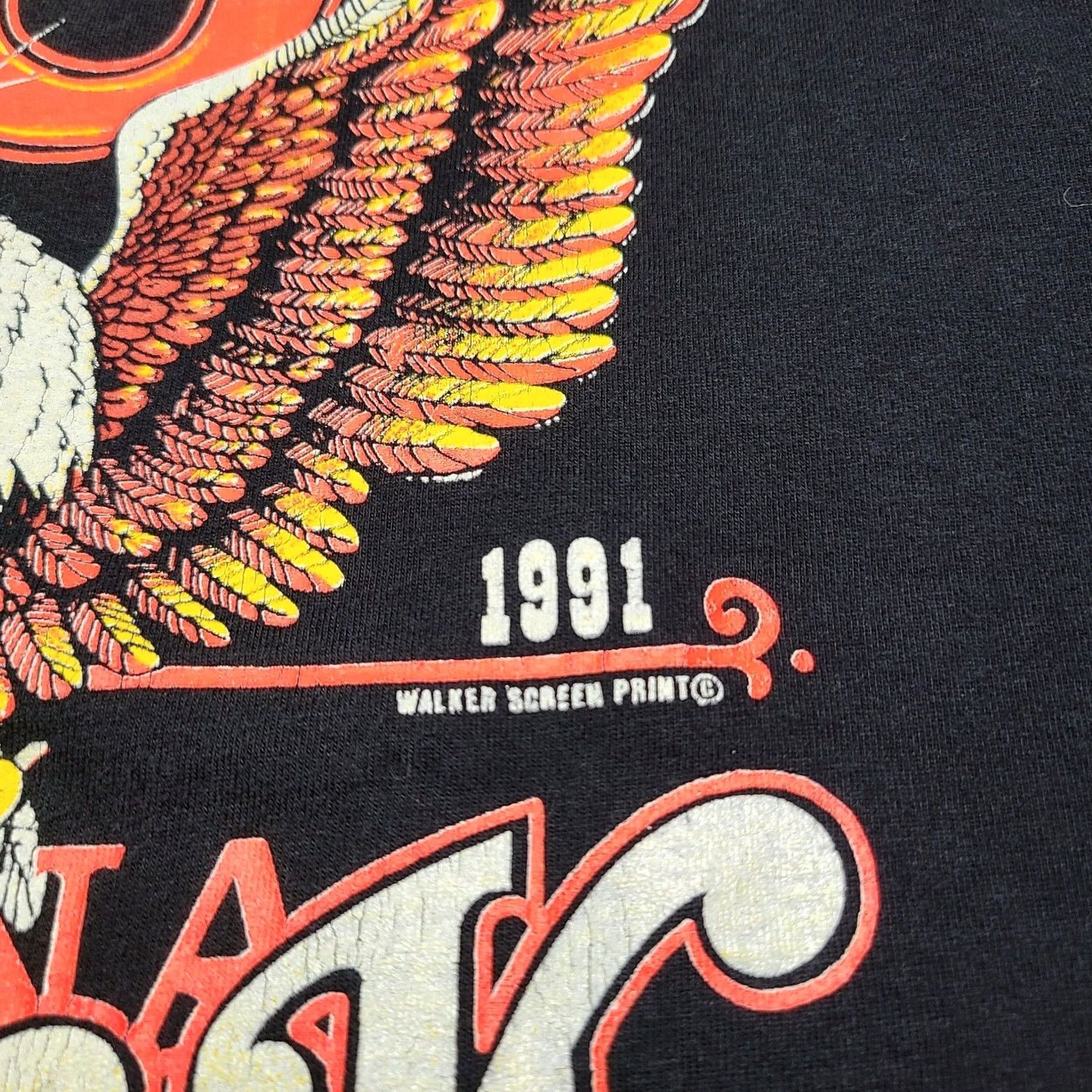 Vintage VINTAGE 1991 Bike Week Daytona Beach Florida USA Eagle Motorcycle Men Large Shirt Size US L / EU 52-54 / 3 - 3 Thumbnail