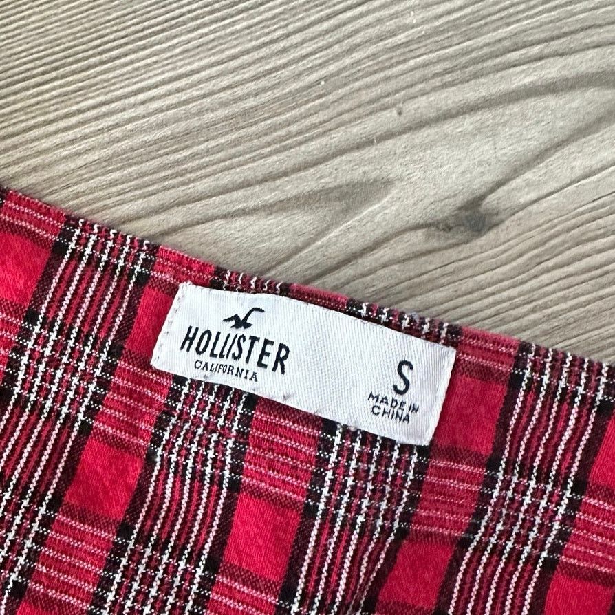 Hollister hollister red plaid button up tank dress Size S / US 4 / IT 40 - 3 Thumbnail