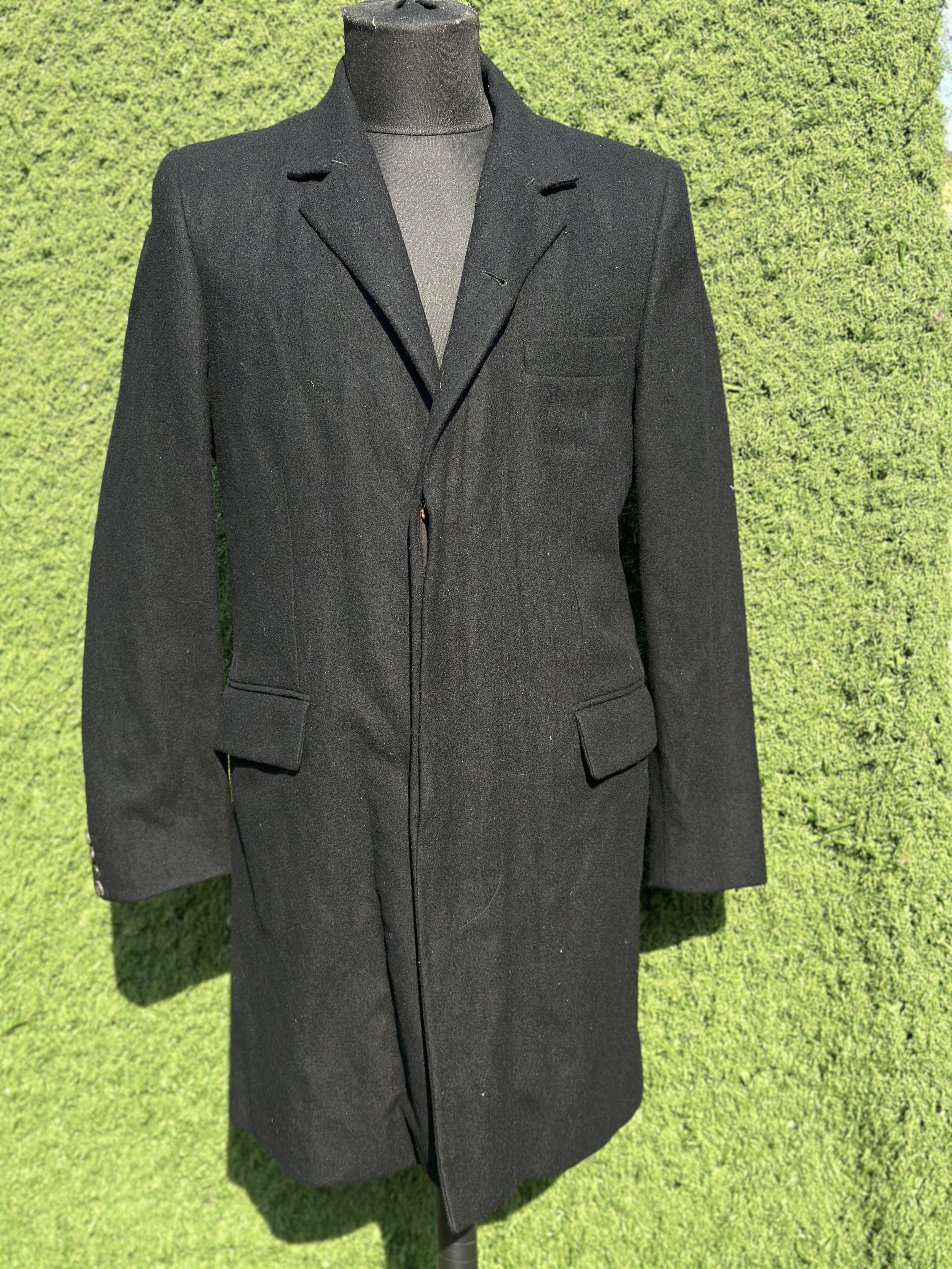 Ann Demeulemeester Ann Demeulemeester Wool Tailored Overcoat Coat Size M Size US M / EU 48-50 / 2 - 2 Thumbnail
