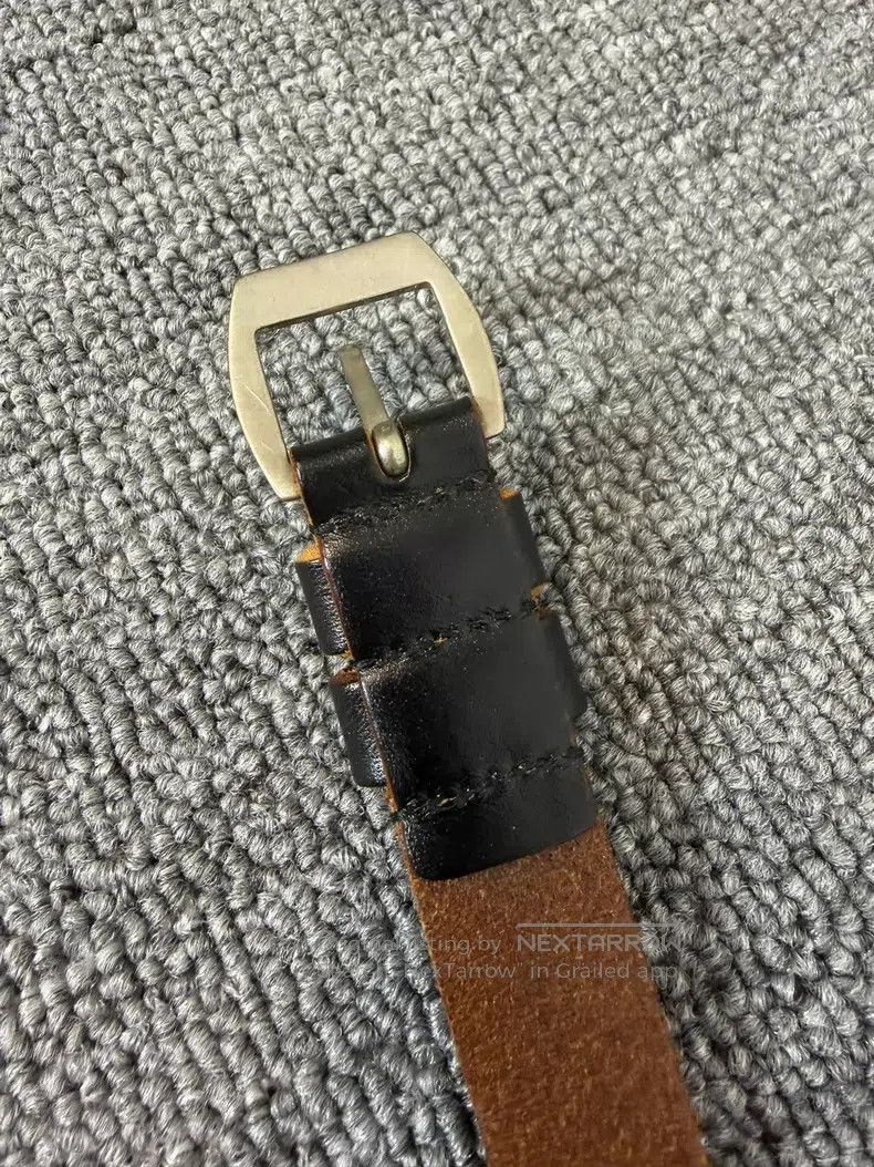 Saint Laurent Paris Saint Laurent Paris Black Brown Retro Silver Buckle Belt i Size ONE SIZE - 3 Thumbnail