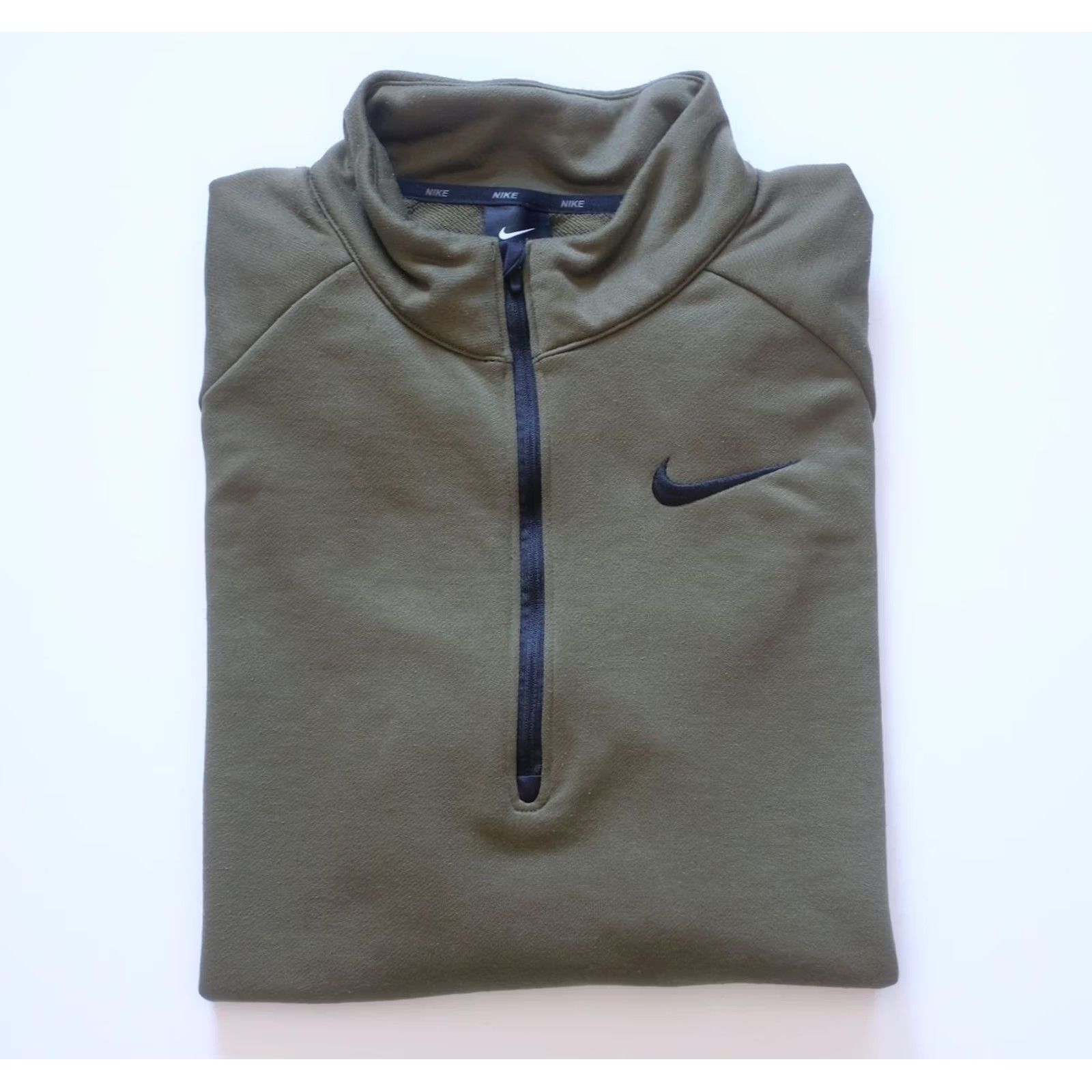 Nike VINTAGE Nike VTG Y2K SWEATER Army Green 1/4 ZIP DRI FIT Sweatshirt Men LT Size Big & Tall Size US L / EU 52-54 / 3 - 4 Thumbnail