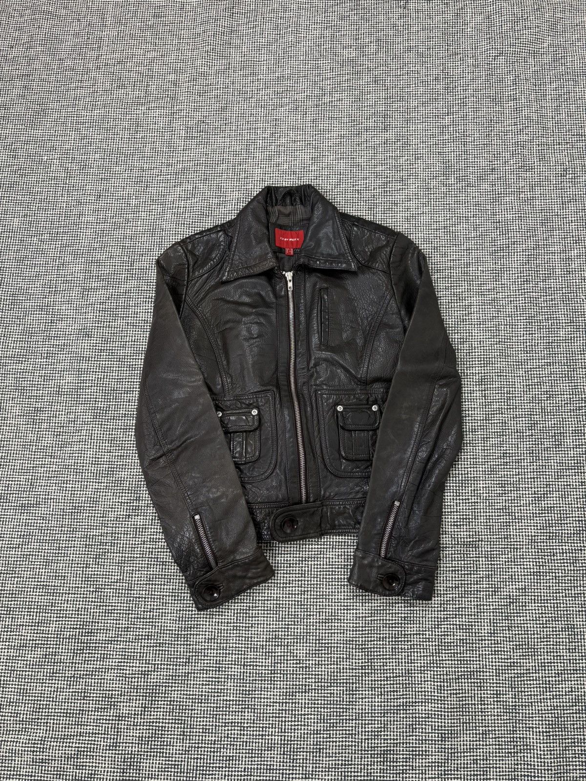 Other Y2K cargo vintage real leather jacket avant garde moto Size M / US 6-8 / IT 42-44 - 4 Thumbnail