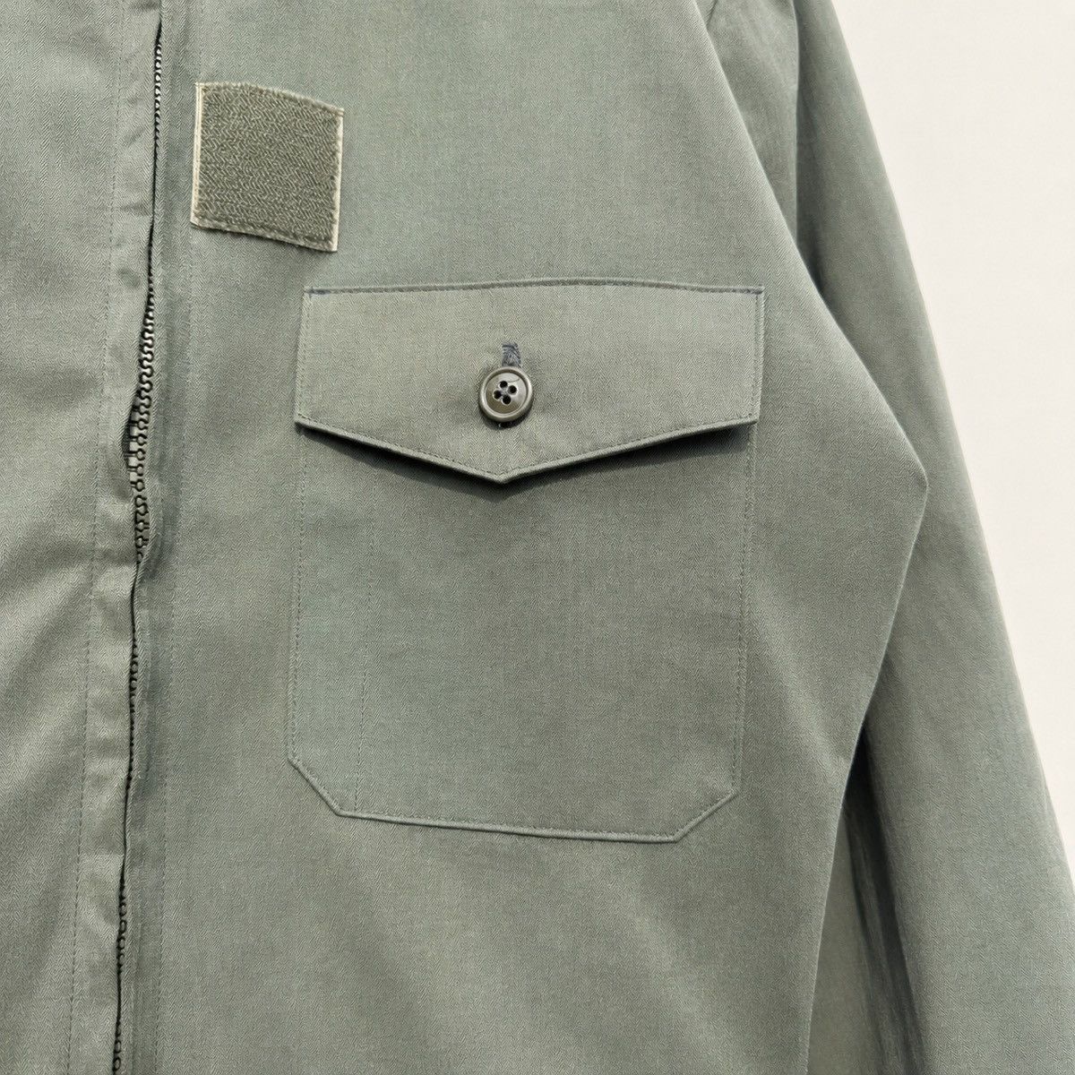 Vintage French Army Military Zip Jacket - Fabrique en France Size US M / EU 48-50 / 2 - 3 Thumbnail