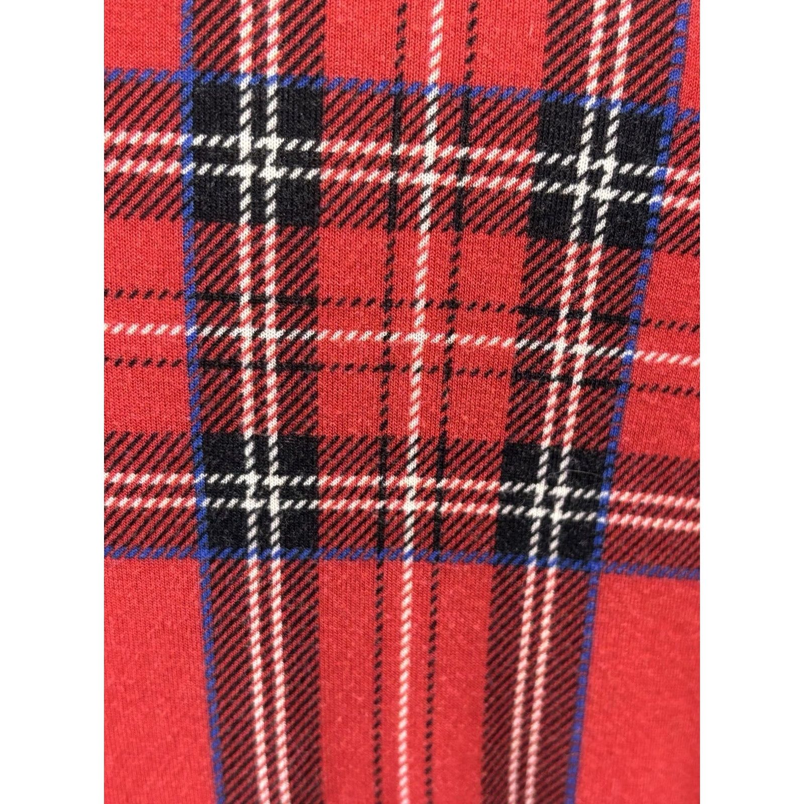 Vintage Little Sleepies Pajama Set Red Plaid Bamboo 2 Pc Women L Long Sleeve Christmas Holiday Comfort Mens? Womens Size ONE SIZE - 7 Thumbnail