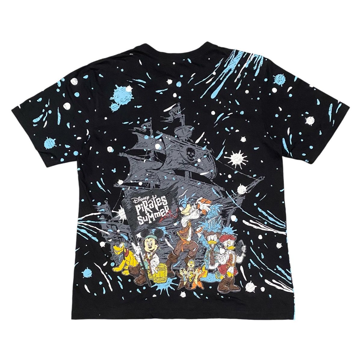 Disney CRAZY MICKEY MOUSE PIRATES SUMMER OVERPRINT CARTOON T SHIRT Size US L / EU 52-54 / 3 - 2 Thumbnail