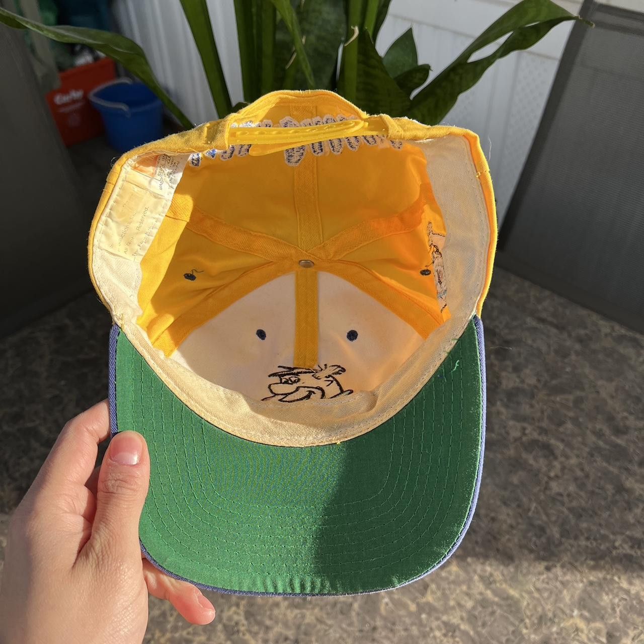 Vintage Fred Flinstone Blockhead Vintage Snapback Cap Hat Size ONE SIZE - 4 Thumbnail