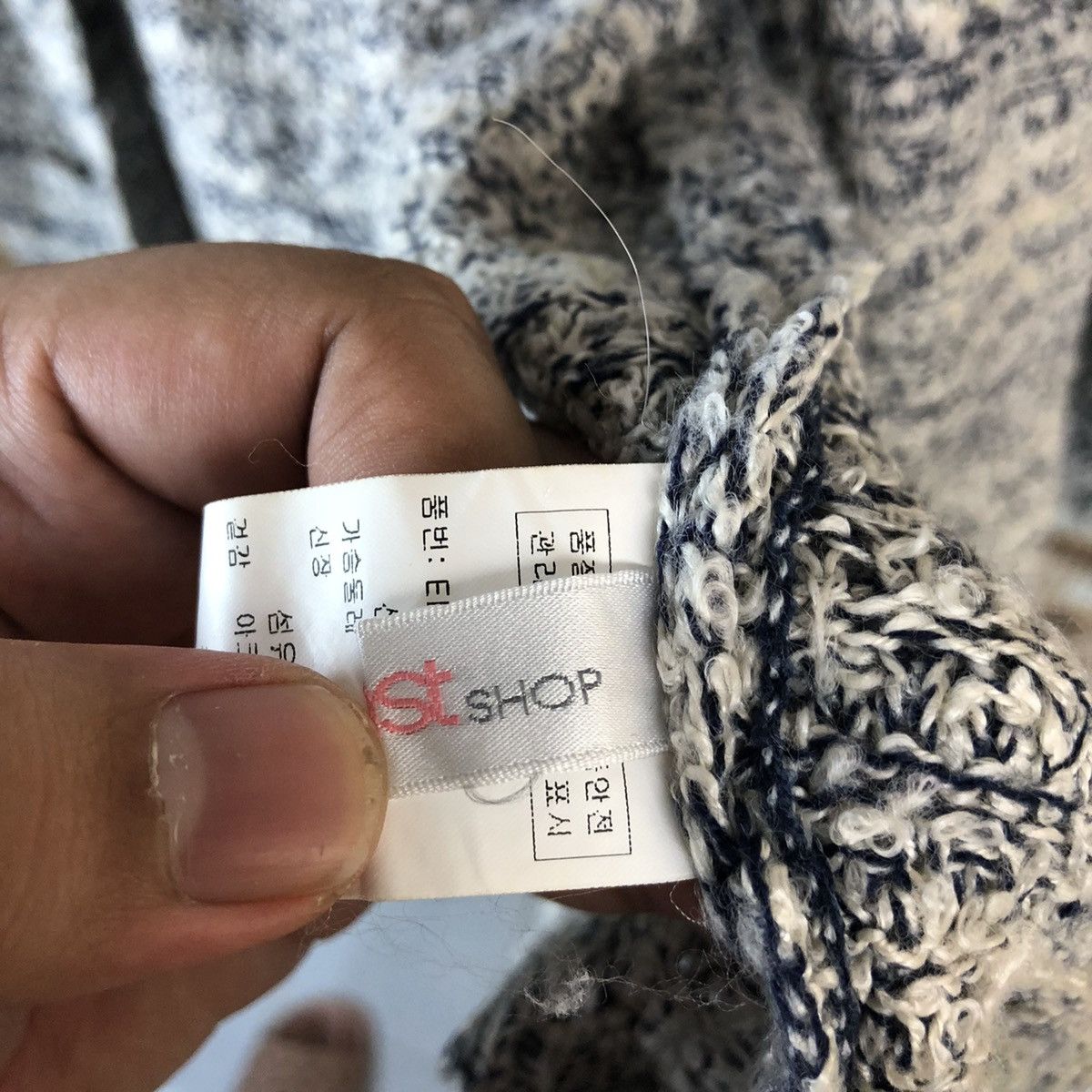 Japanese Brand Ecost Shop Grey knitwear Cardigan #A1343 Size US L / EU 52-54 / 3 - 11 Thumbnail