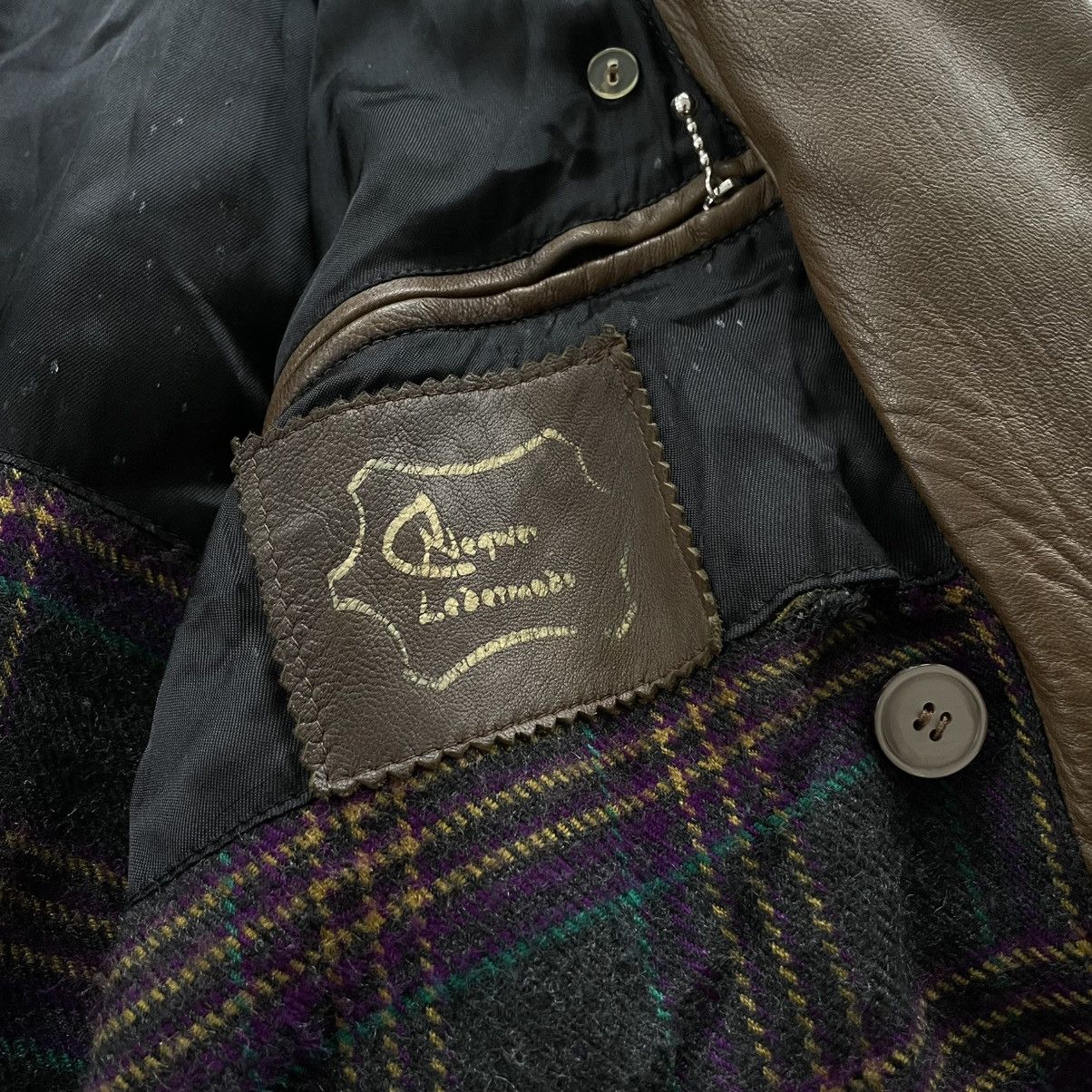 Japanese Brand × Vintage Vintage Avantgarde Leather Trench Coat Military y2k Size US M / EU 48-50 / 2 - 7 Thumbnail