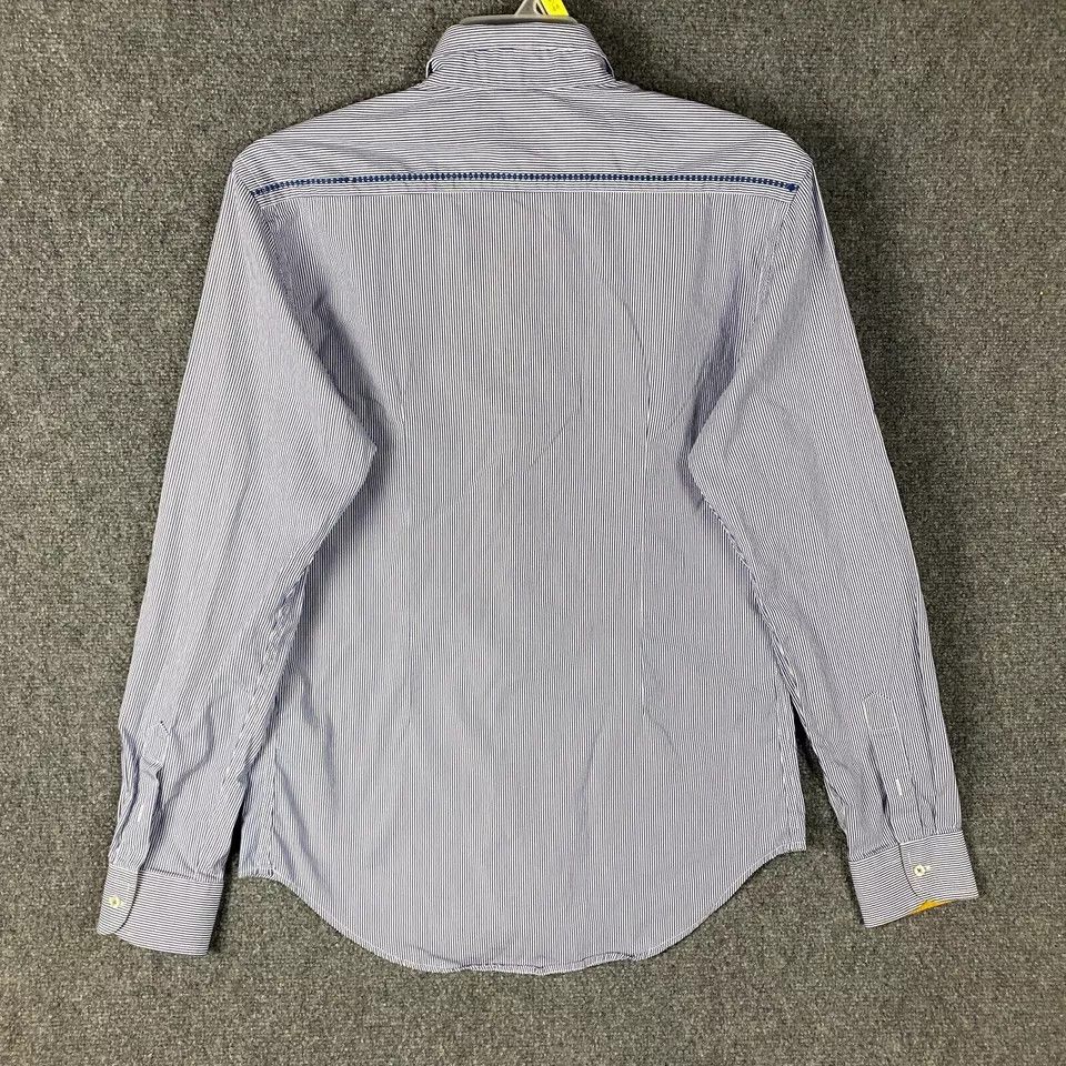 Zara Zara Button Up Shirt Men's Large Long Sleeve Striped L Size US L / EU 52-54 / 3 - 8 Thumbnail