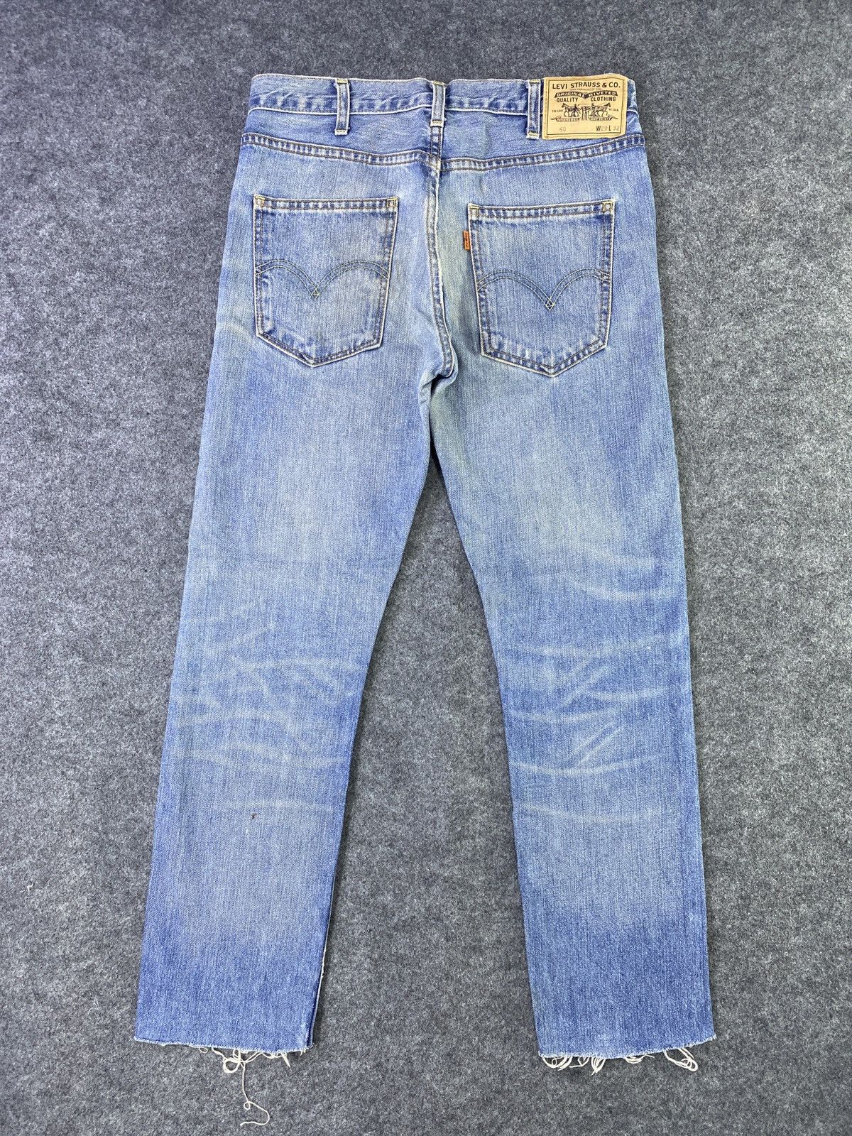 Jean × Levi's × Vintage VINTAGE LEVIS 605 DISTRESSES BLUE WASH JEANS-J887 Size US 31 - 3 Thumbnail
