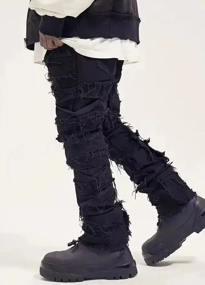 Japanese Brand Custom streetwear ripped punk design jeans Size US 32 / EU 48 - 6 Thumbnail