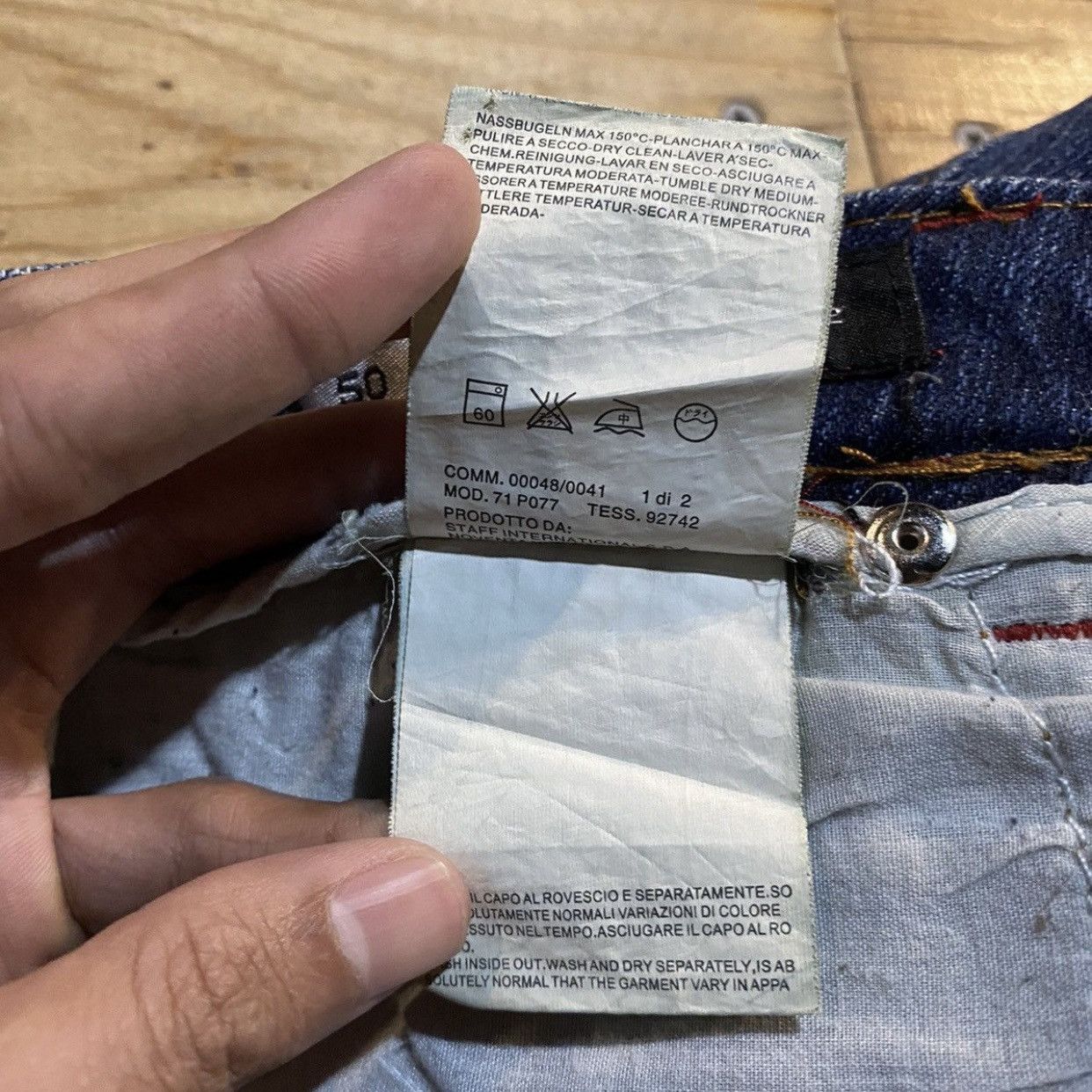 Dsquared2 × Japanese Brand × Vintage DSQUARED2 JEANS CHIP CHIP MOTHERFUCKER PATCHES VINTAGE PANTS Size US 35 - 11 Thumbnail