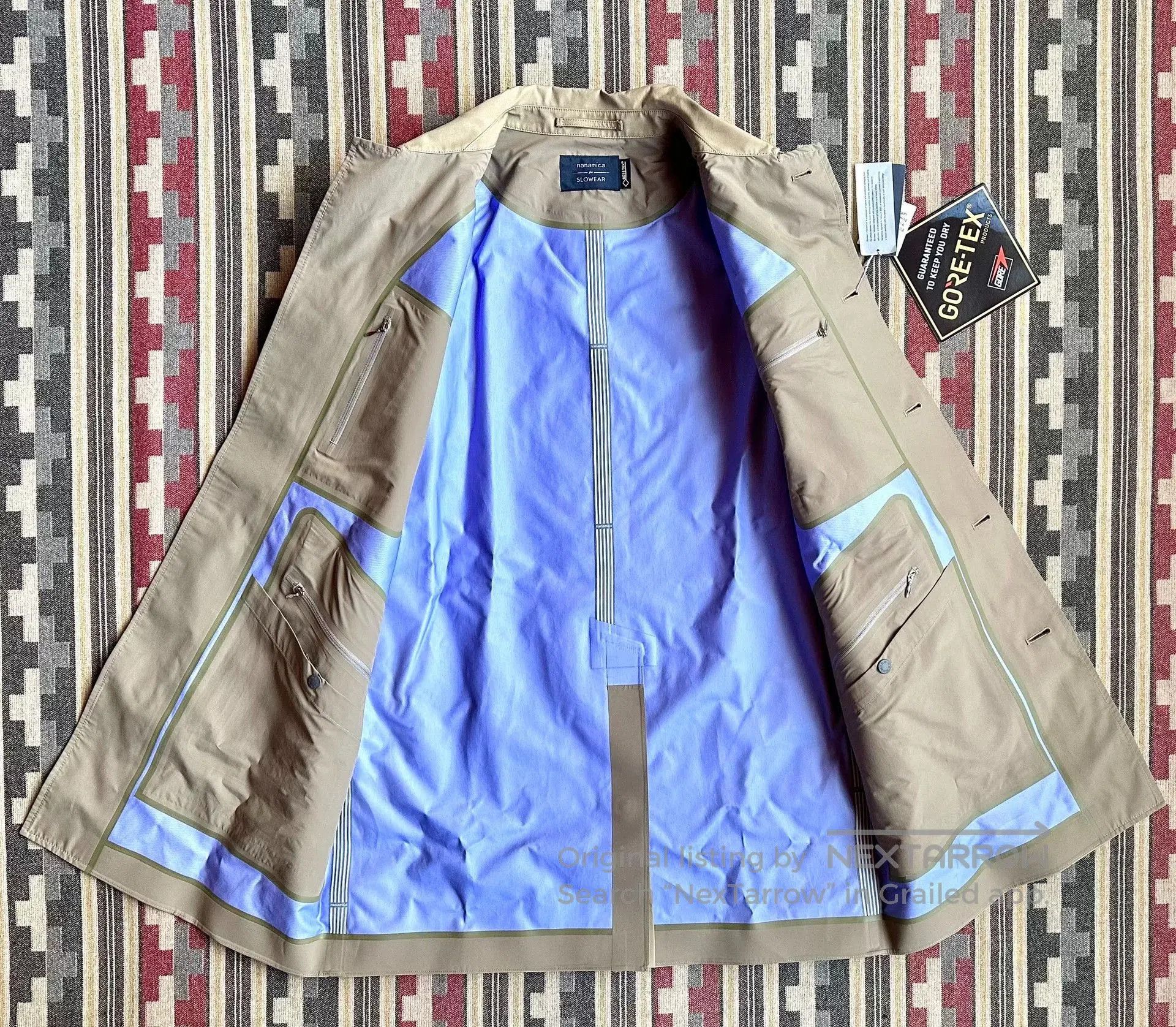 Nanamica nanamica x Slowear GORE-TEX Beige Coat. Size US S / EU 44-46 / 1 - 3 Thumbnail