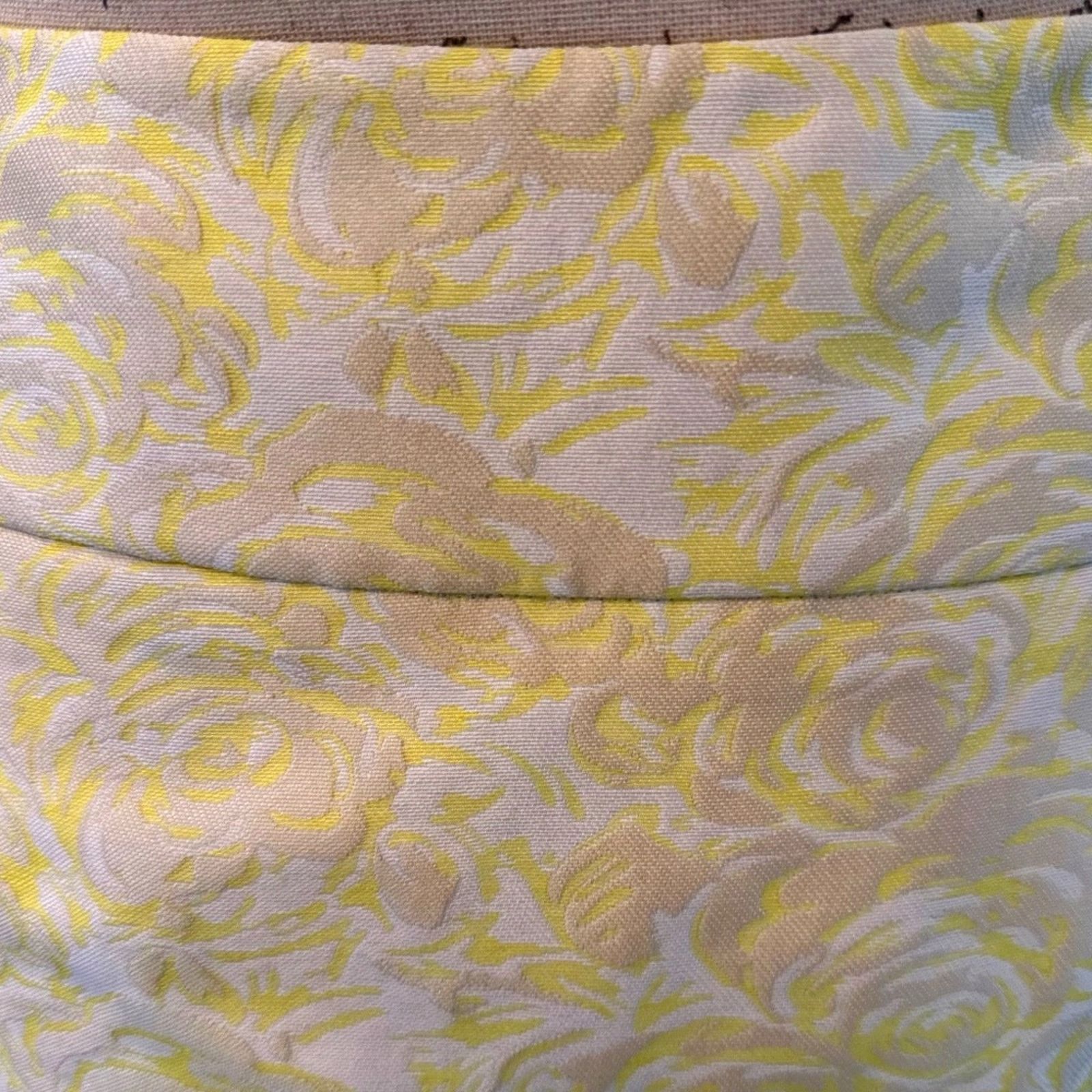 Magaschoni Magaschoni Jacquard Pleated Skirt - Buttercup Combo 10 Size 32" / US 10 / IT 46 - 8 Thumbnail