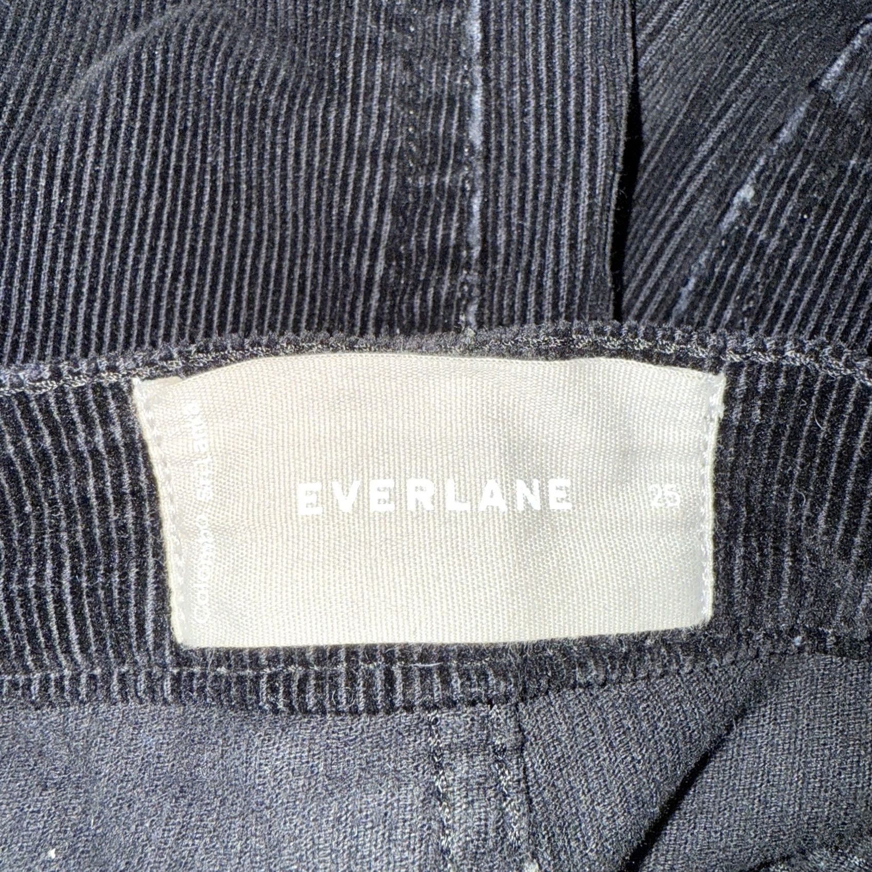 Everlane Everlane Black Corduroy Cotton Crop Pants Womens Size 25 Inseam 26.5in Corduroy Cropped Pants Women 25 26.5in Size 42" / US 20 - 4 Thumbnail