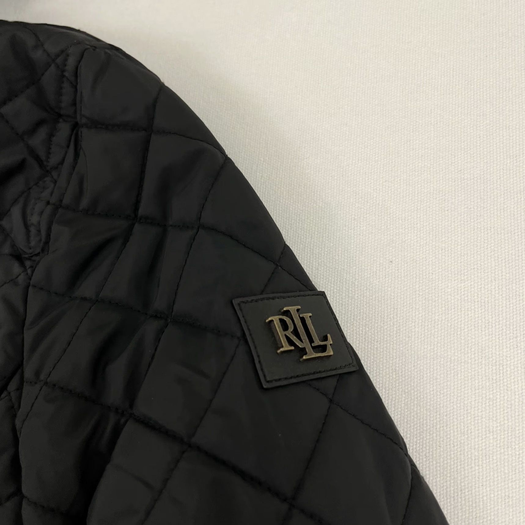 Ralph Lauren Lauren Ralph Lauren Jacket PL Black Quilted Hooded Faux Leather Trim Womens Size L / US 10 / IT 46 - 3 Thumbnail