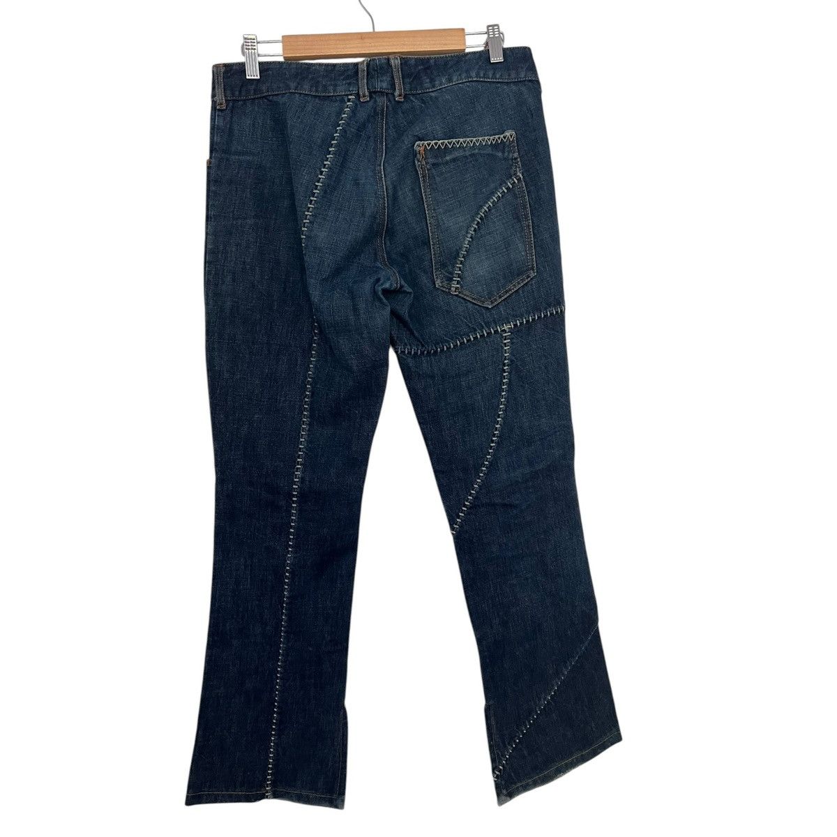 Japanese Brand Andrew McKenzie overlock denim pants Size US 30 / EU 46 - 3 Thumbnail