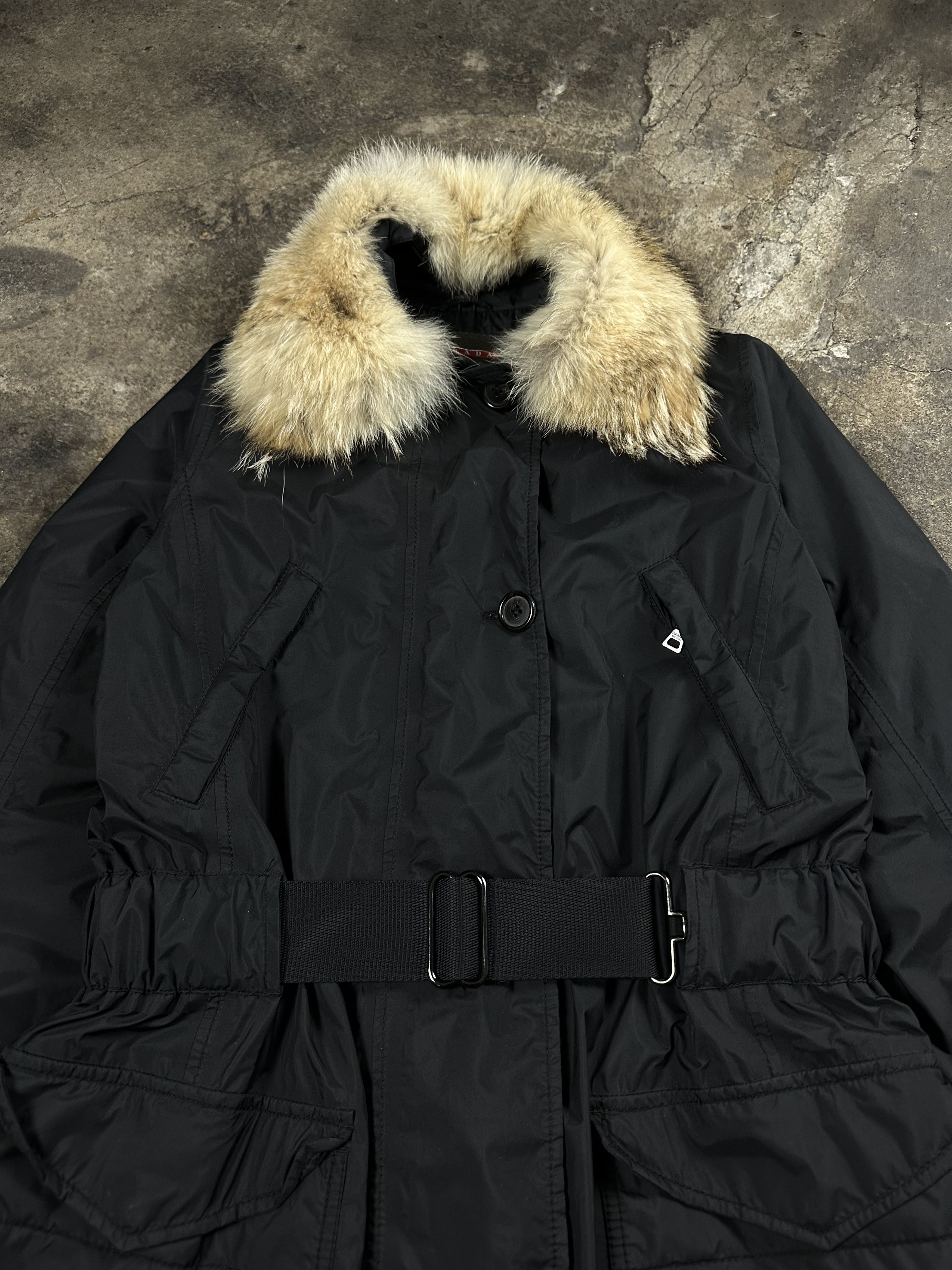 Prada 2000s Prada Fur Gore-tex Archive Vintage Nylon Coat Size L / US 10 / IT 46 - 4 Thumbnail