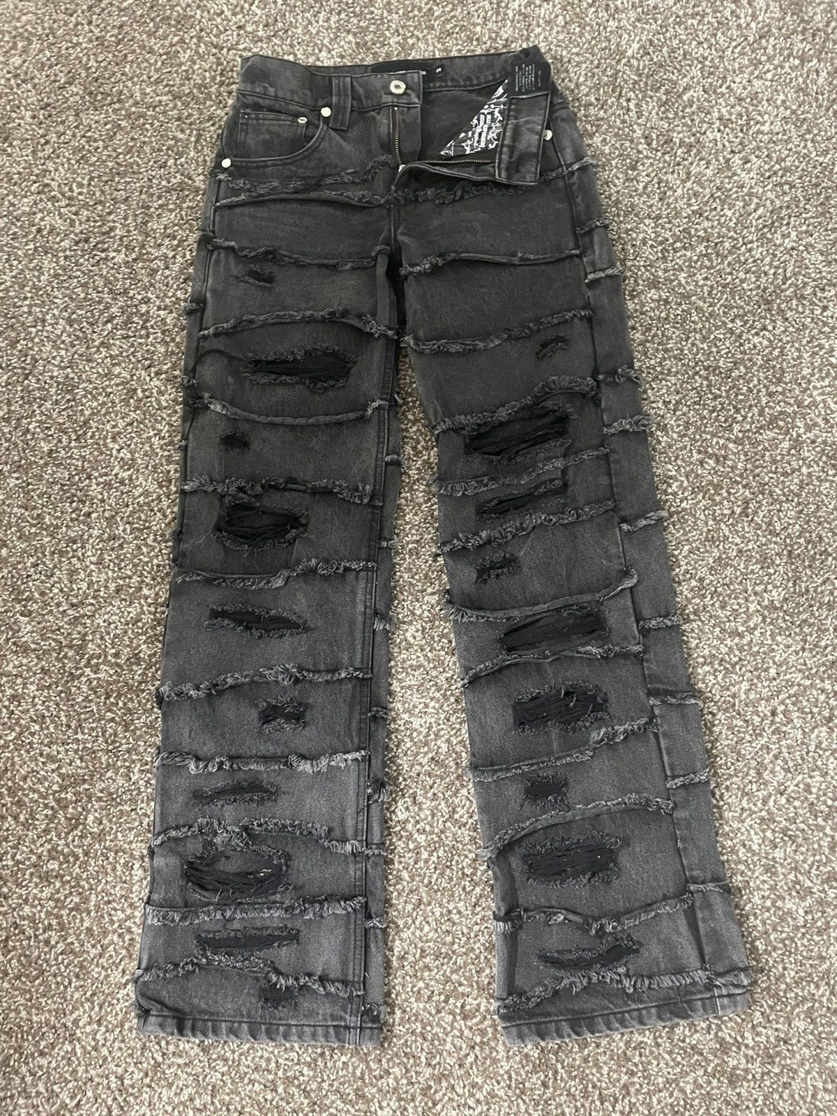 Racer Worldwide Distressed black racerworlwide jeans Size US 26 / EU 42 - 3 Thumbnail