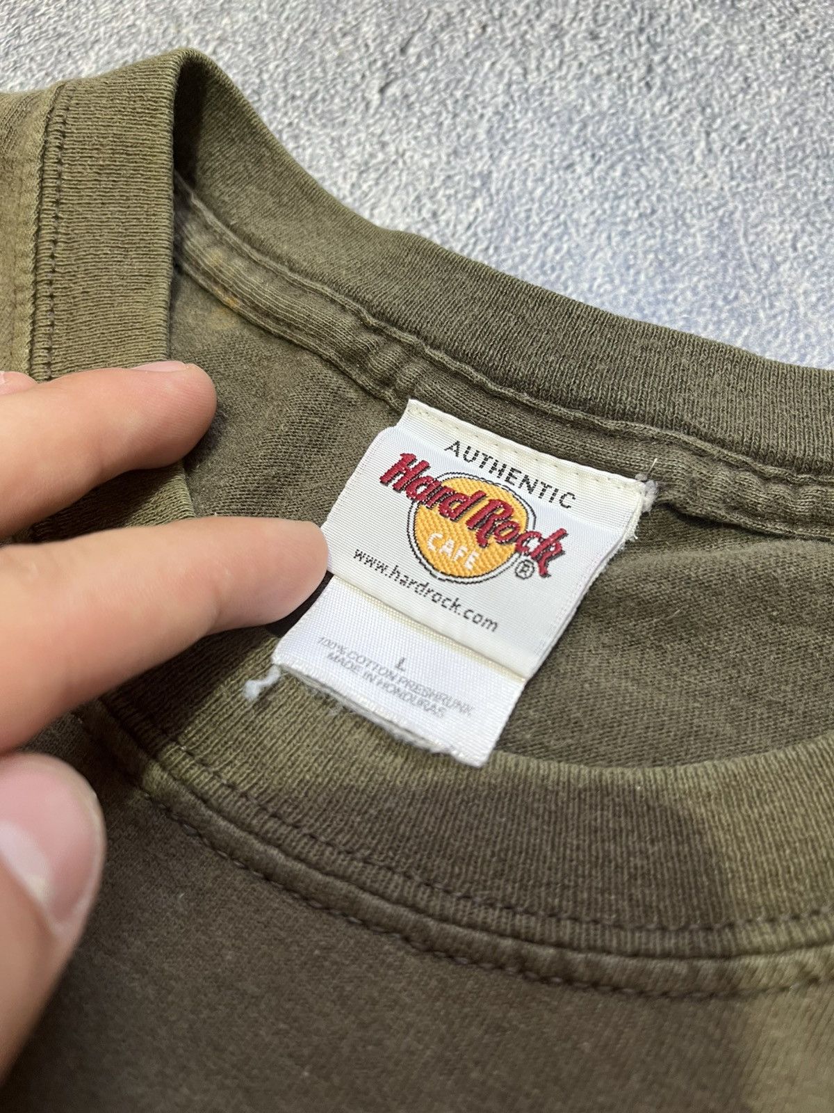 Hard Rock Cafe × Vintage Rare Hard Rock Hollywood Big Dragon Tiger Emblem T-shirt 90s Size US L / EU 52-54 / 3 - 5 Thumbnail