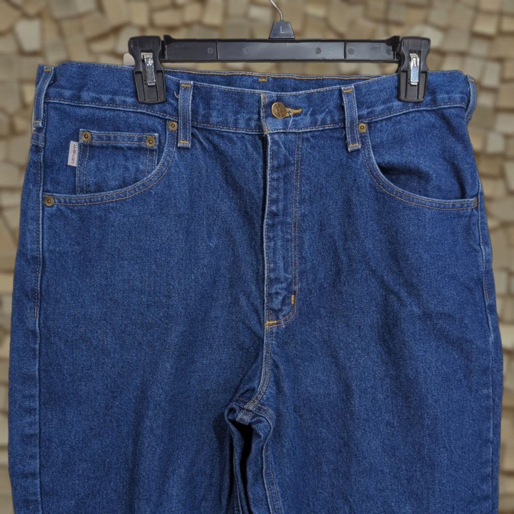Carhartt VINTAGE Carhartt Jeans Men's 36x30 Blue Denim Pants Straight Leg Relaxed Fit Cotton Size US 36 / EU 52 - 1 Thumbnail