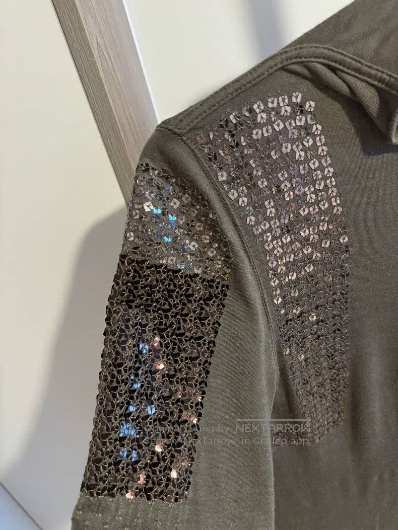 Rick Owens Rick Owens Sequined draped high neck and tight long sleeve Size XS / US 0-2 / IT 36-38 - 3 Thumbnail