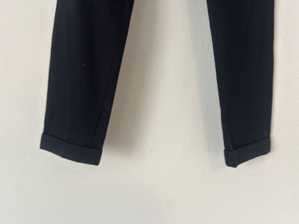 Dries Van Noten Navy Cotton Trousers with Cuffed Hem Size US 34 / EU 50 - 4 Thumbnail