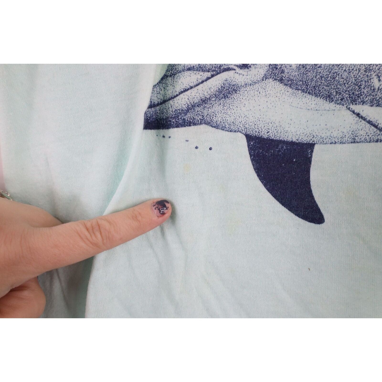 Vintage Vintage 80s Streetwear Spell Out Florida Dolphins T-Shirt Size L / US 10 / IT 46 - 6 Thumbnail