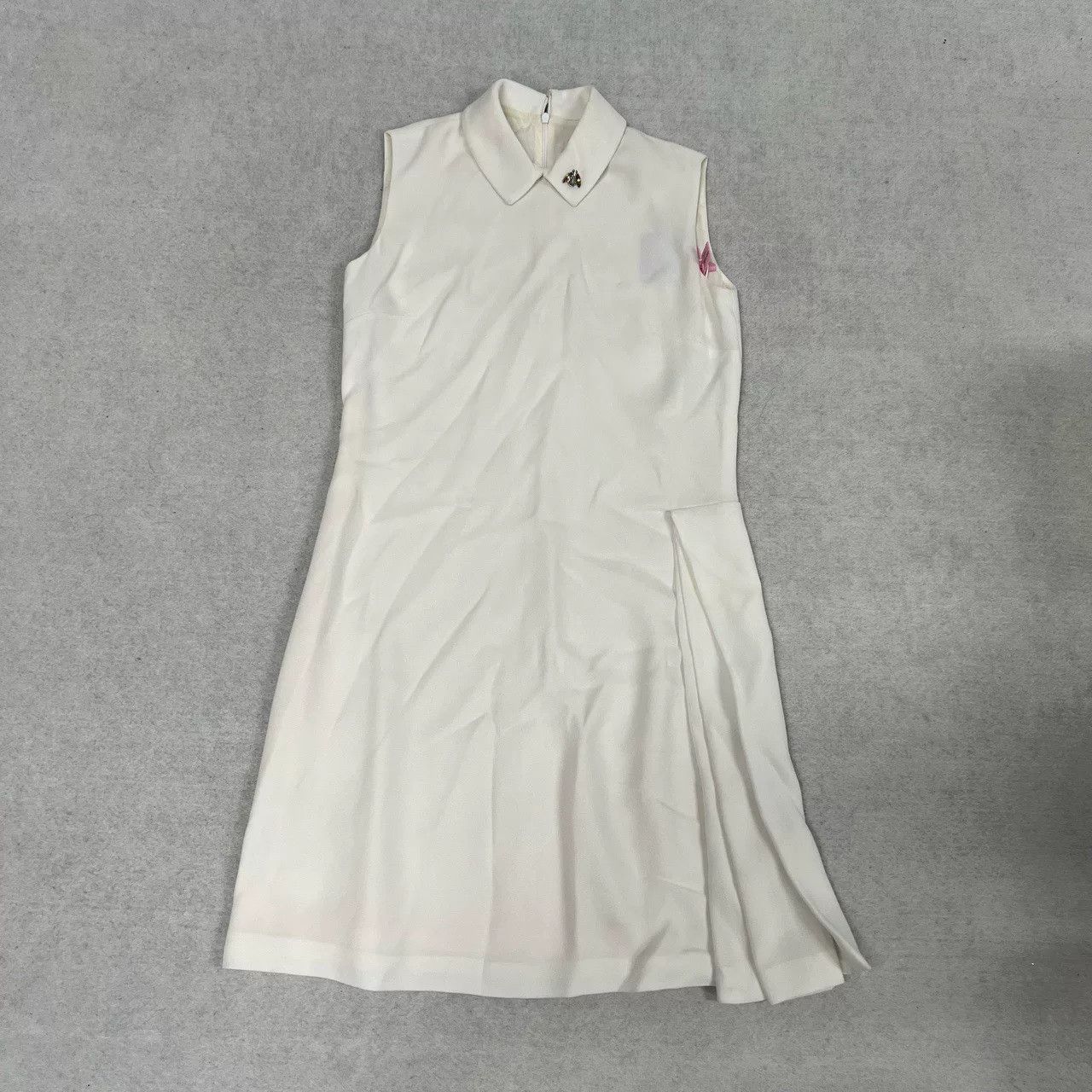 Dior Dior Silk Wool White Sleeveless Dress 36 Size ONE SIZE - 1 Thumbnail