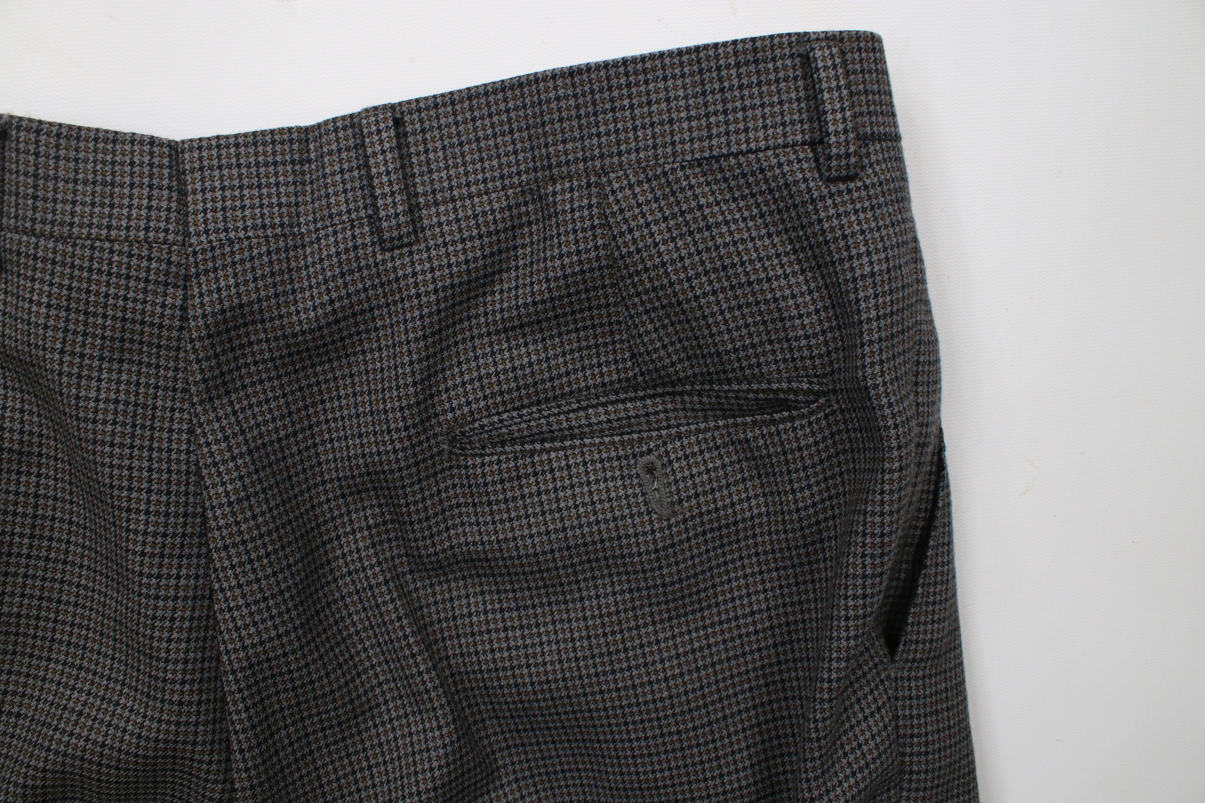Vintage Vintage 90s Streetwear Wide Leg Chino Pants Houndstooth USA Size US 36 / EU 52 - 10 Thumbnail