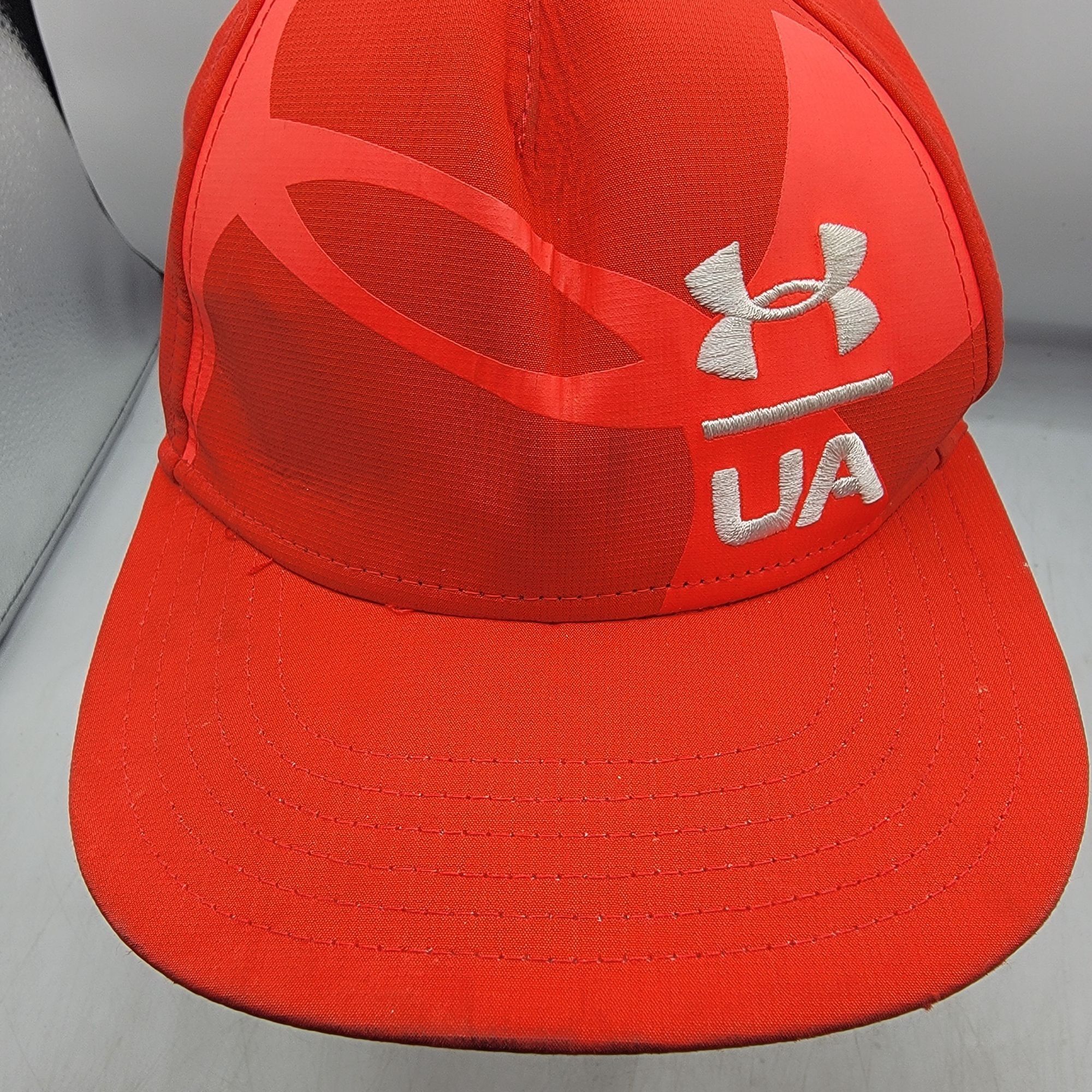 Under Armour Under Armour UA Flat Fit Hat Red Snapback Adjustable Casual Size ONE SIZE - 10 Thumbnail