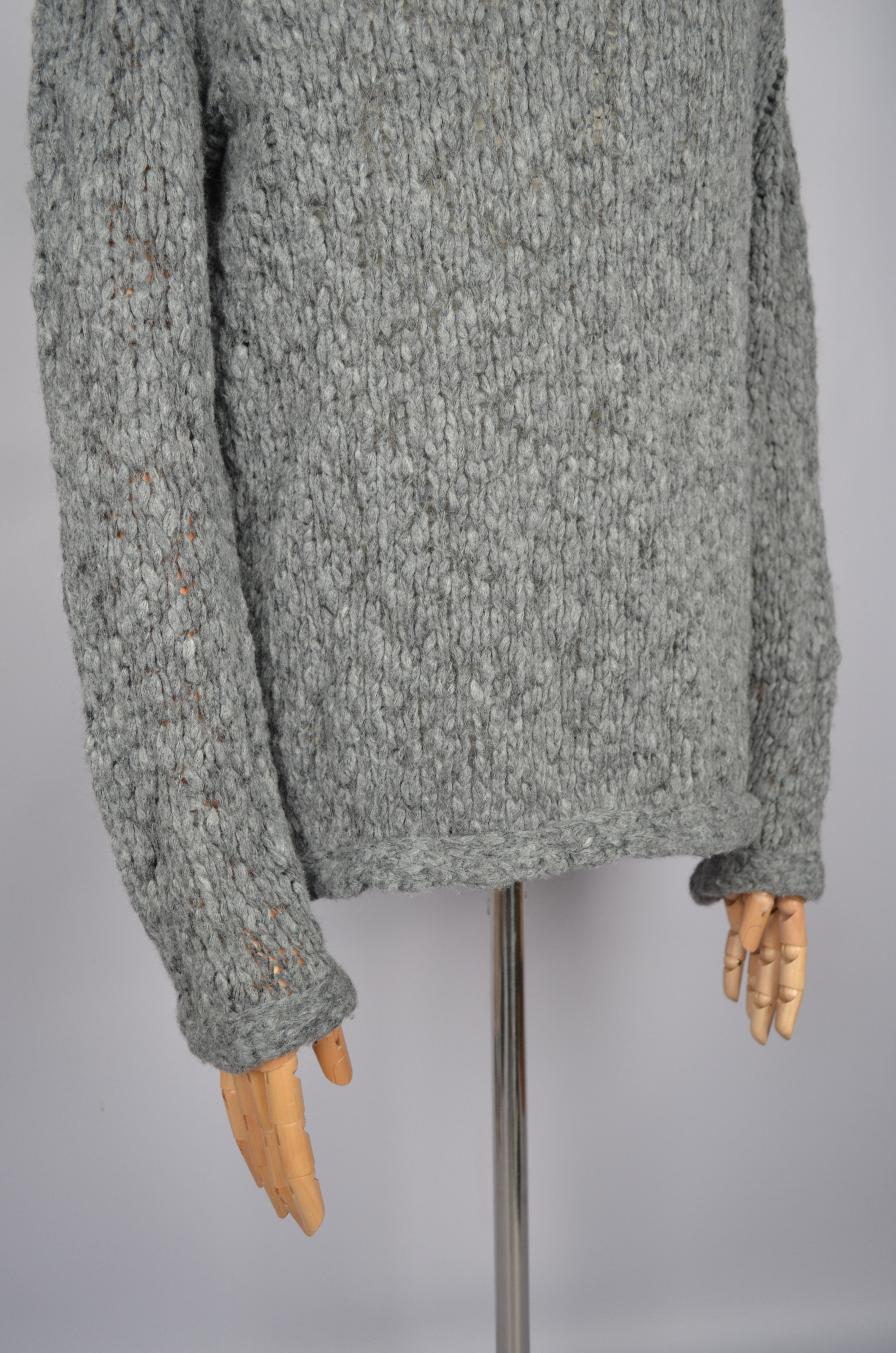 Designer × YMC YMC You Must Create Knit Grey Wool Blend Crew Neck Sweater Size US S / EU 44-46 / 1 - 13 Thumbnail