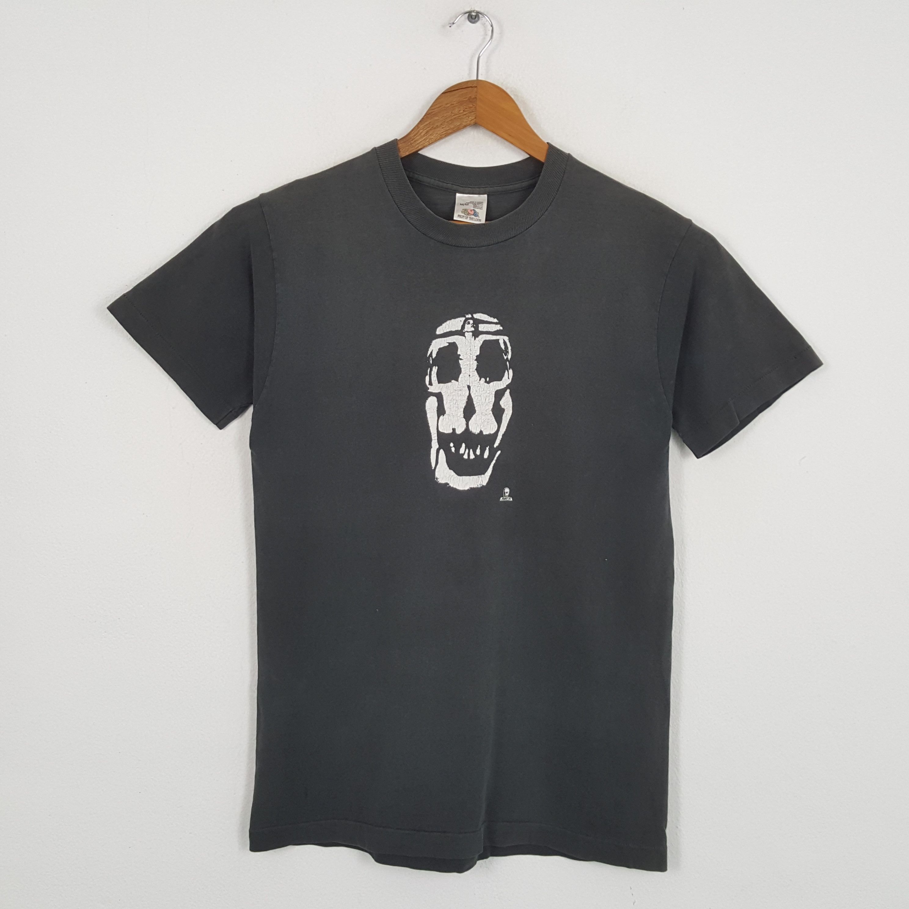 Vintage Vintage 90's SKATE SKULL Skateboard Style T-Shirts Size US M / EU 48-50 / 2 - 1 Thumbnail