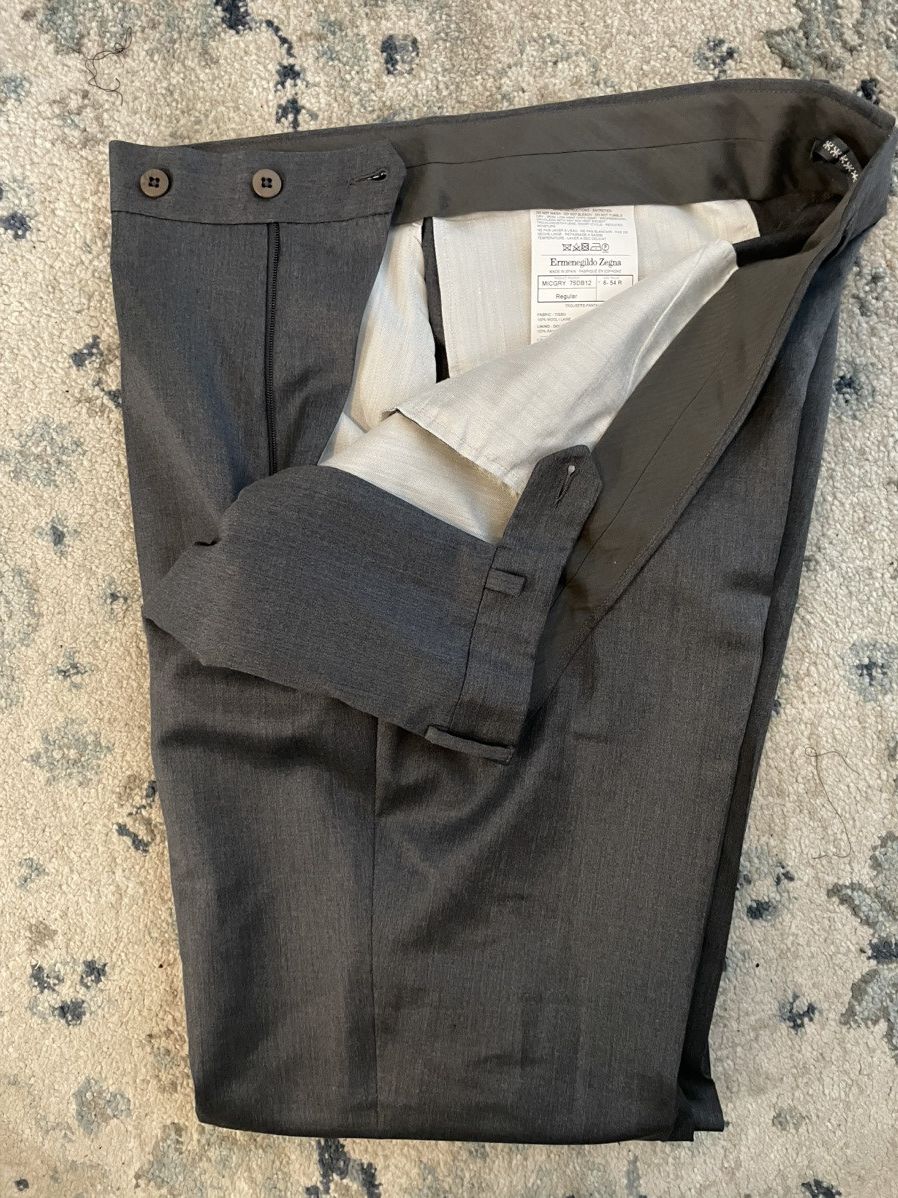 Ermenegildo Zegna Micronsphere Wool Dress Pant Size 38R - 2 Thumbnail